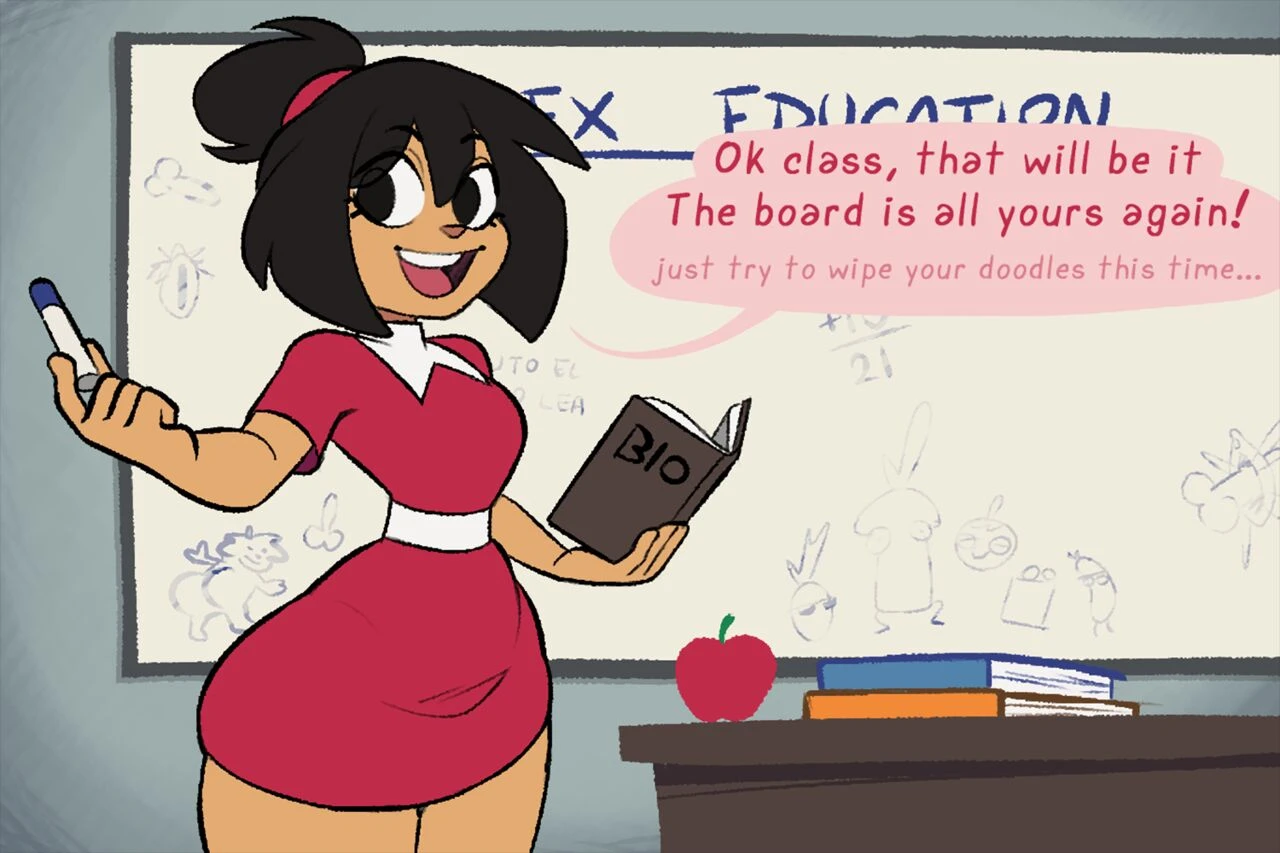 Ammy Substitute Teacher porn comic picture 1
