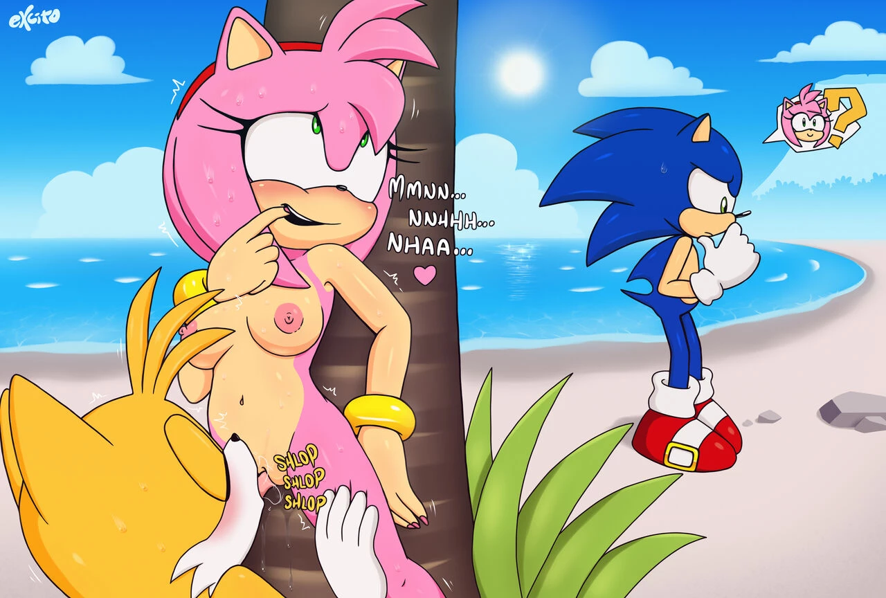 Amy and Tails porn comic picture 1