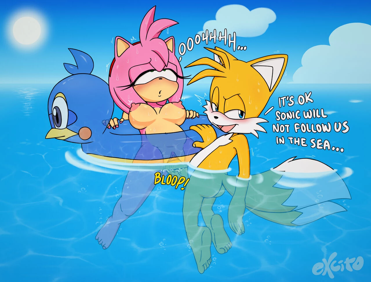 Amy and Tails porn comic picture 3