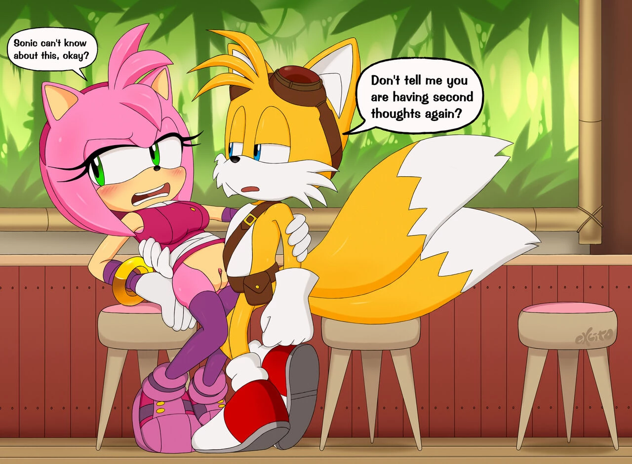 Amy and Tails porn comic picture 4