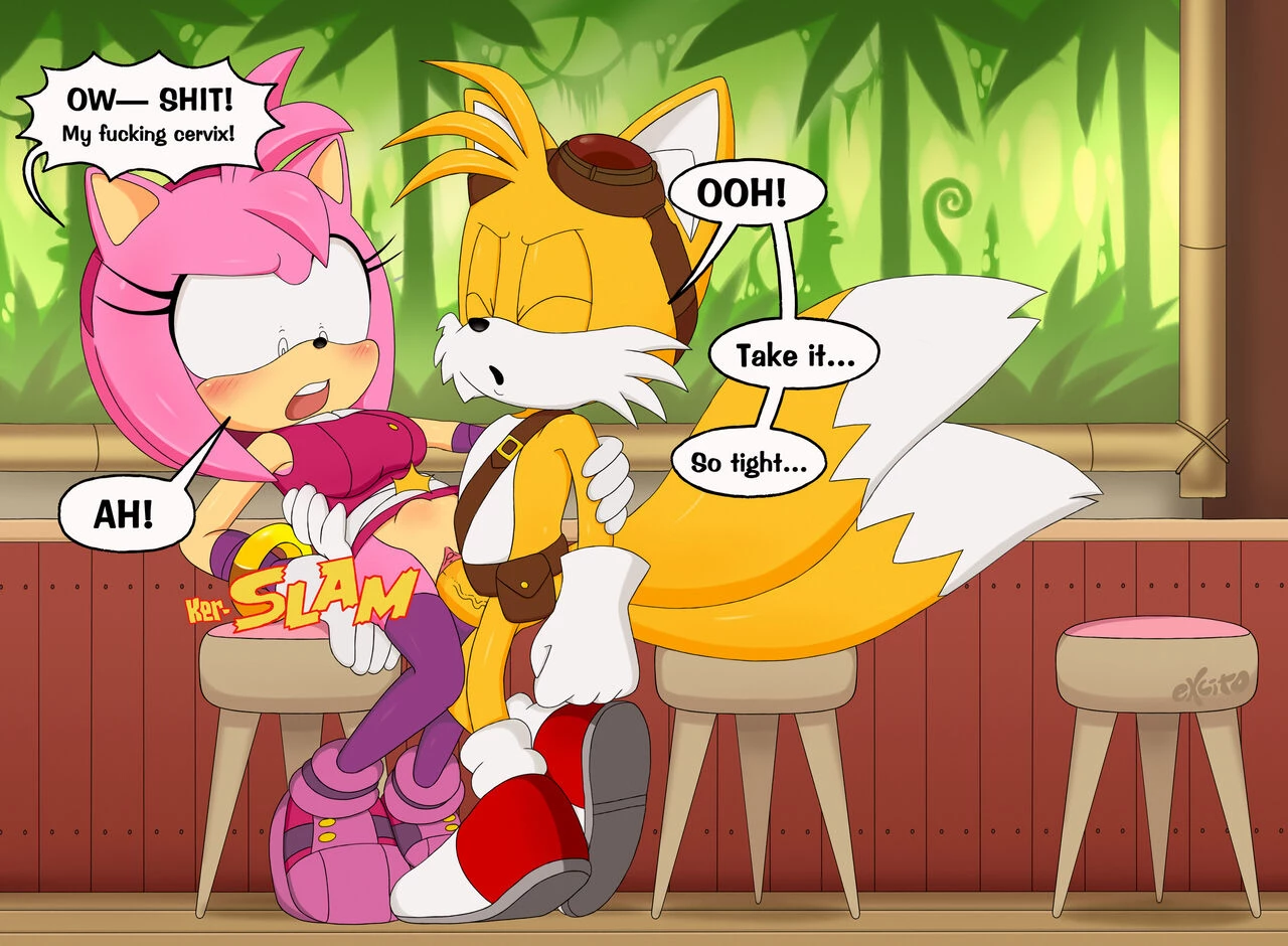 Amy and Tails porn comic picture 6