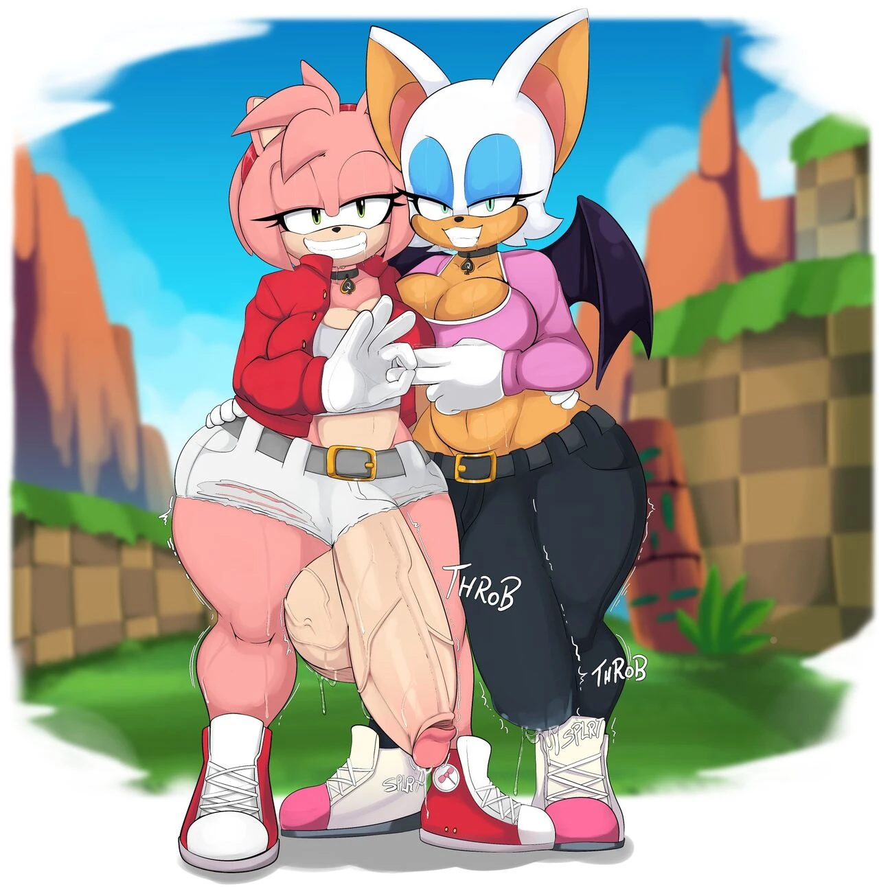 Amy, Rouge & Blaze porn comic picture 13