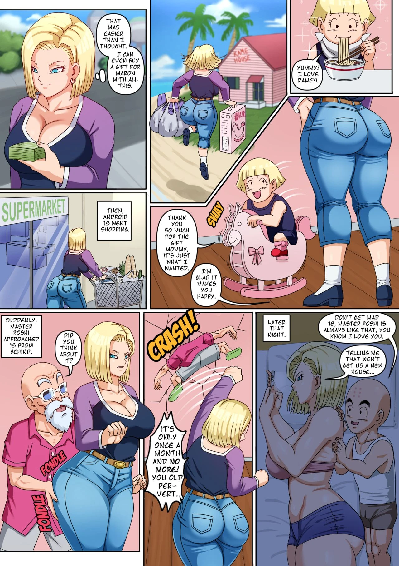 Android 18 NTR Zero porn comic picture 8