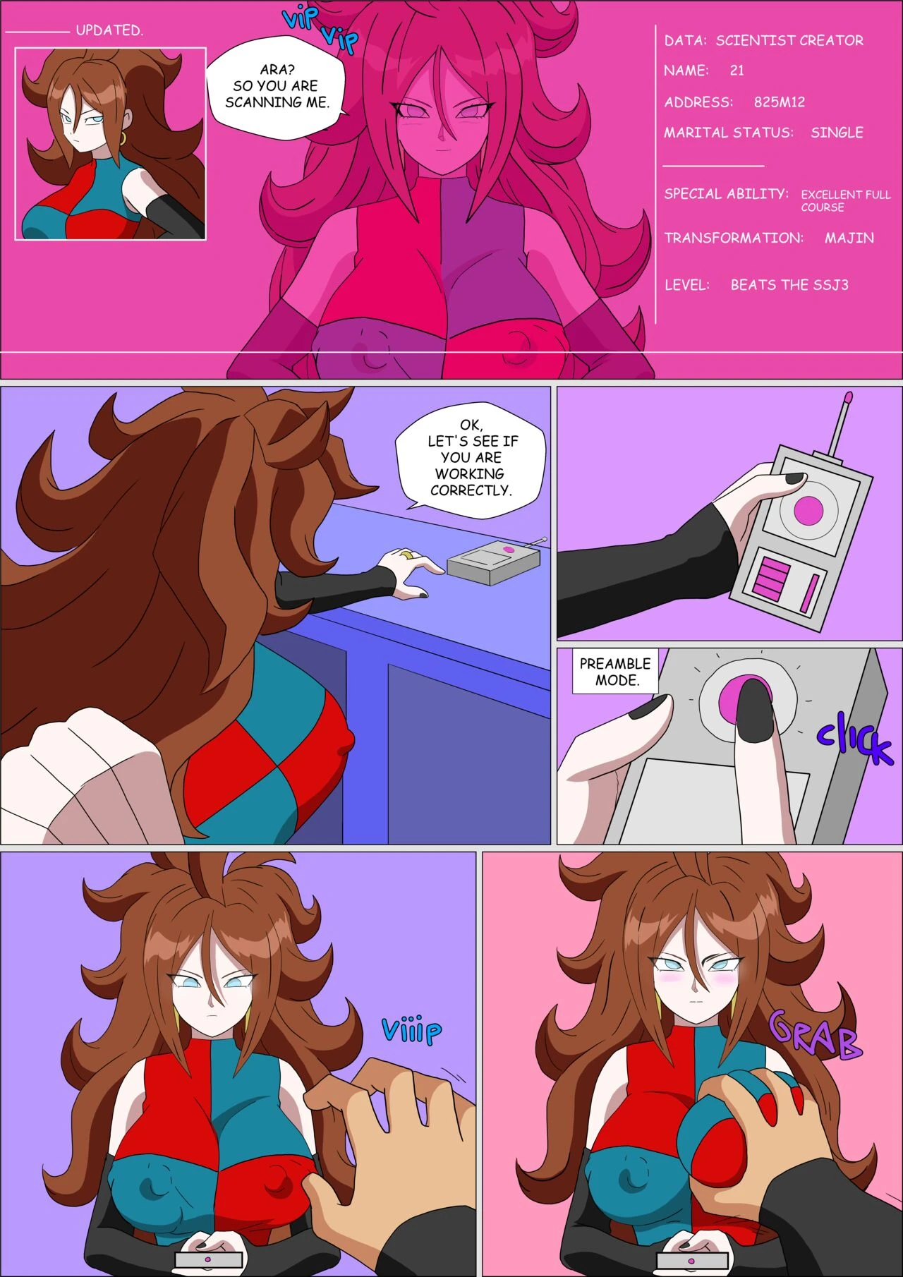 Android 21 Toy porn comic picture 2