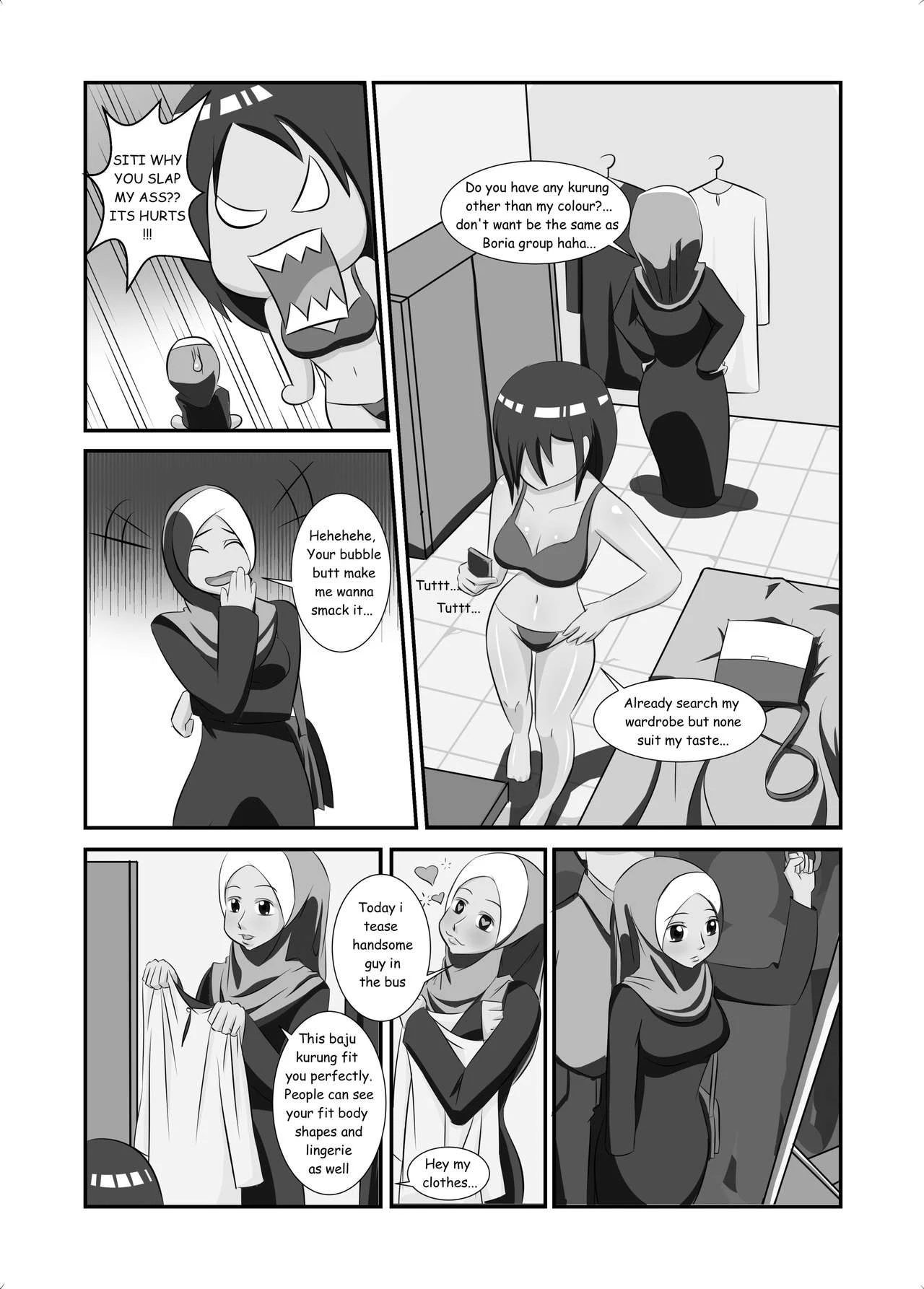 Anis & Siti porn comic picture 4