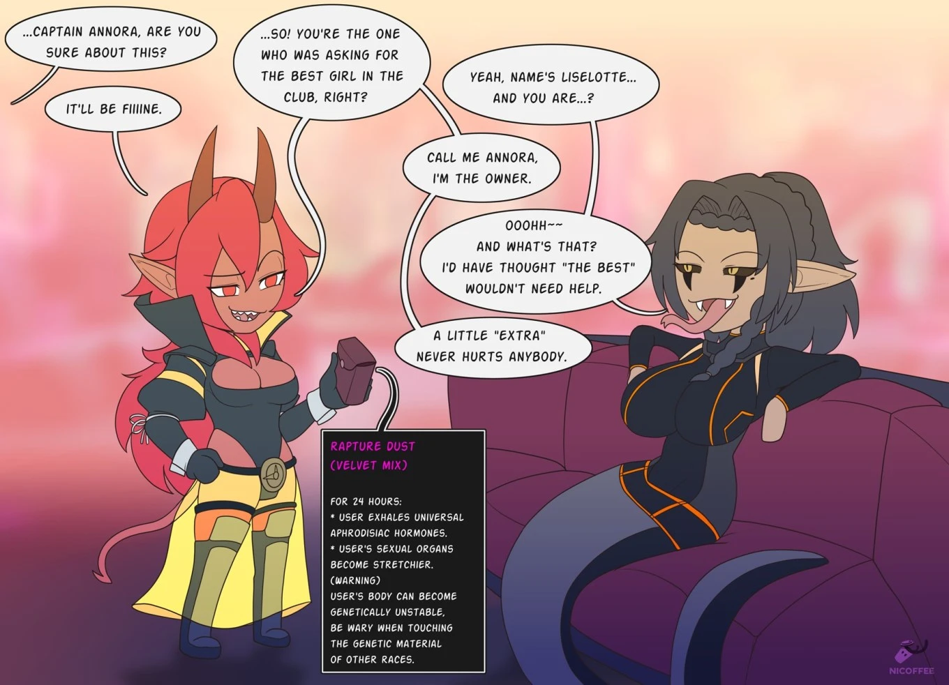 Annora and Liselotte porn comic picture 1