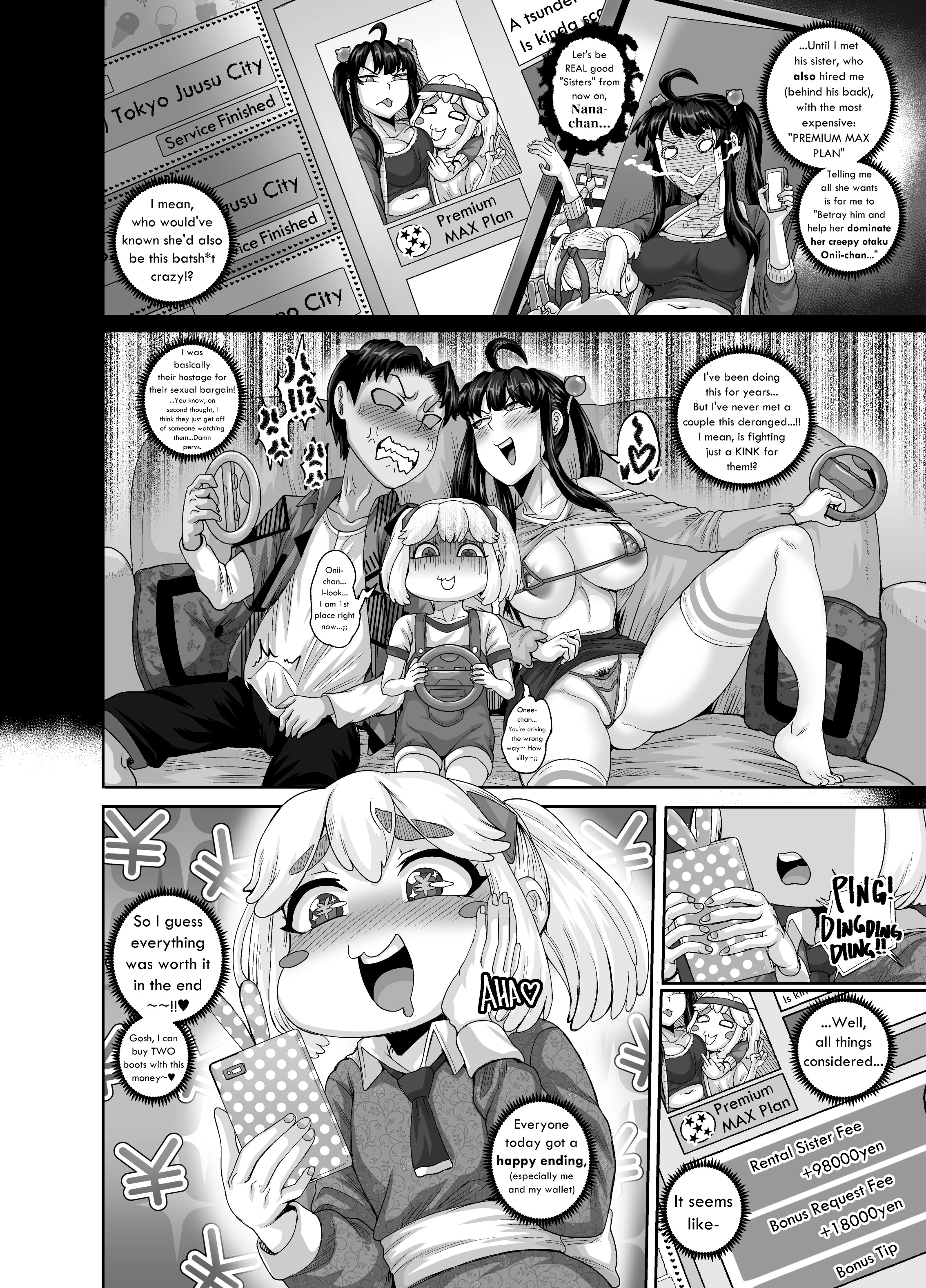 Annoying (Step) Sister Needs to be Scolded: Three! Part 1 porn comic picture 36