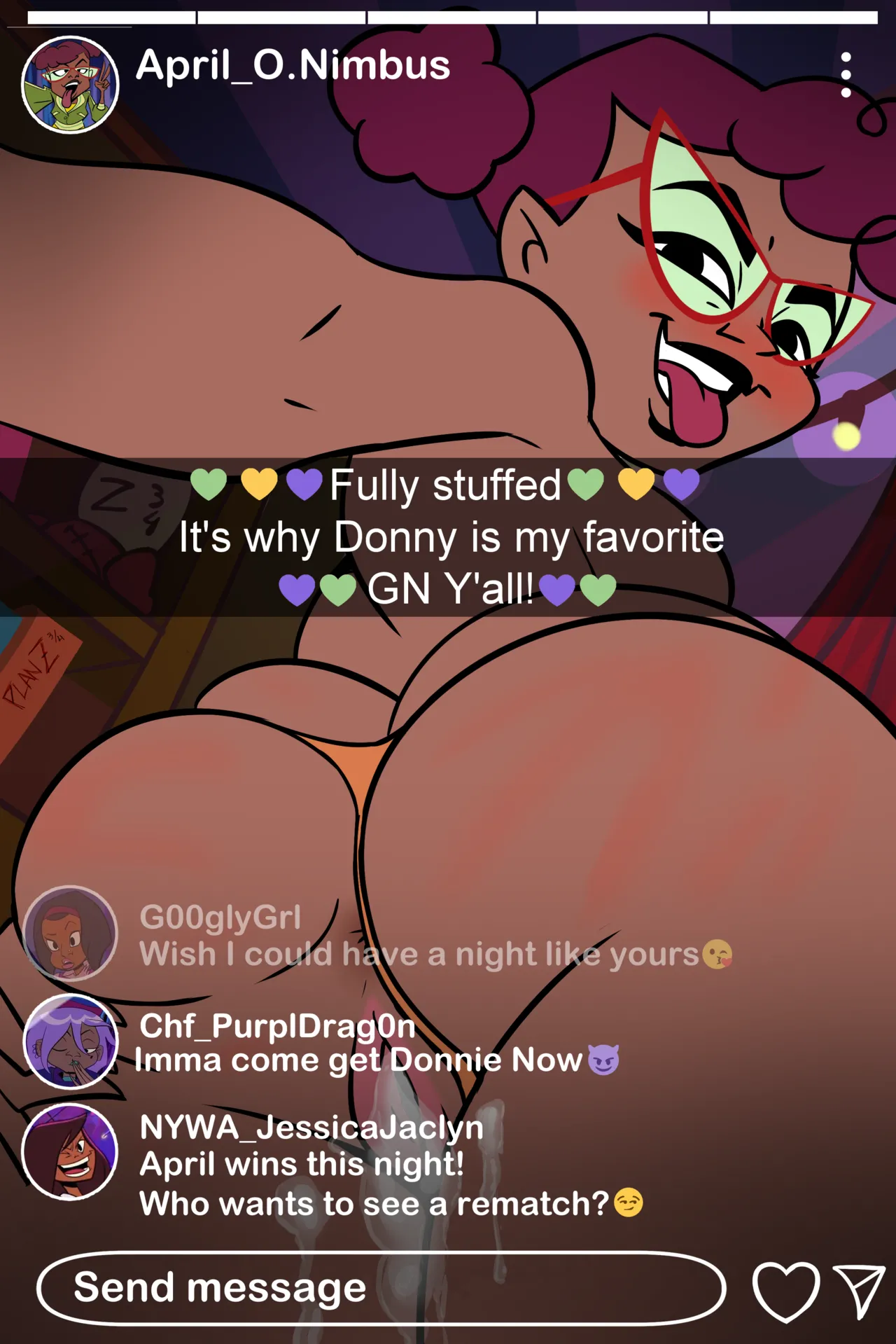 April x Donnie porn comic picture 5