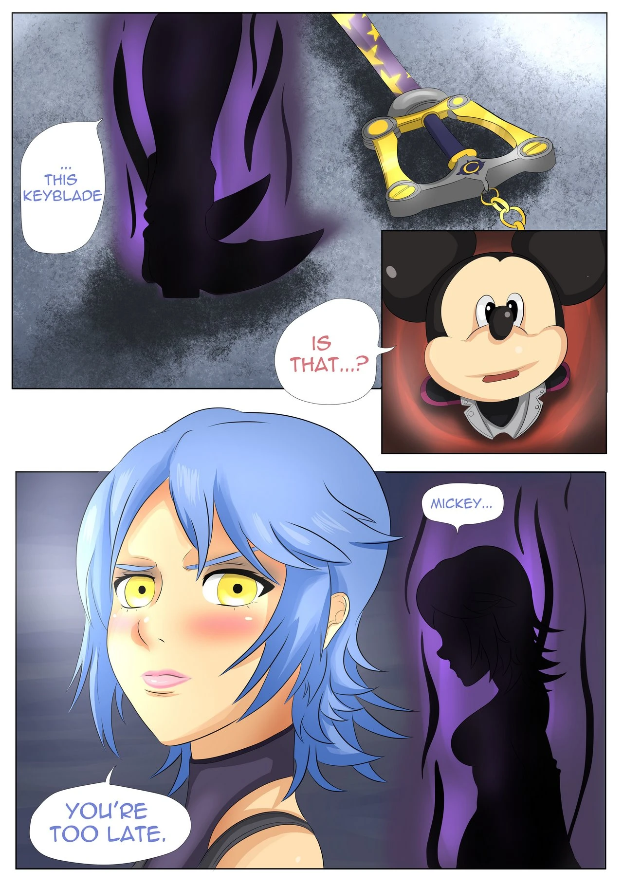 Aqua, The Darkness Origin porn comic picture 2