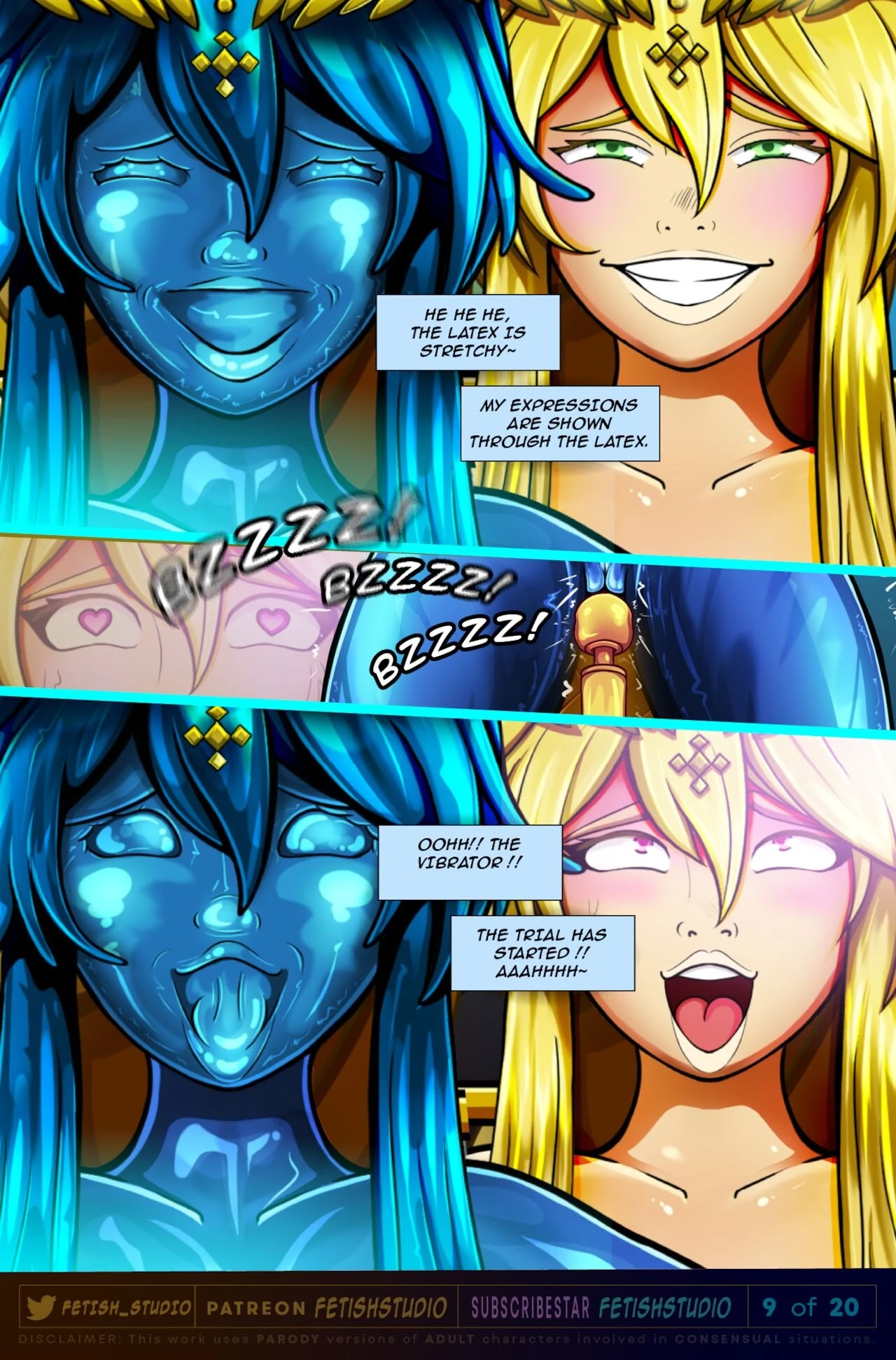 Artoria LANCER Pendragon | LATEX + GOLD Encasement porn comic picture 10