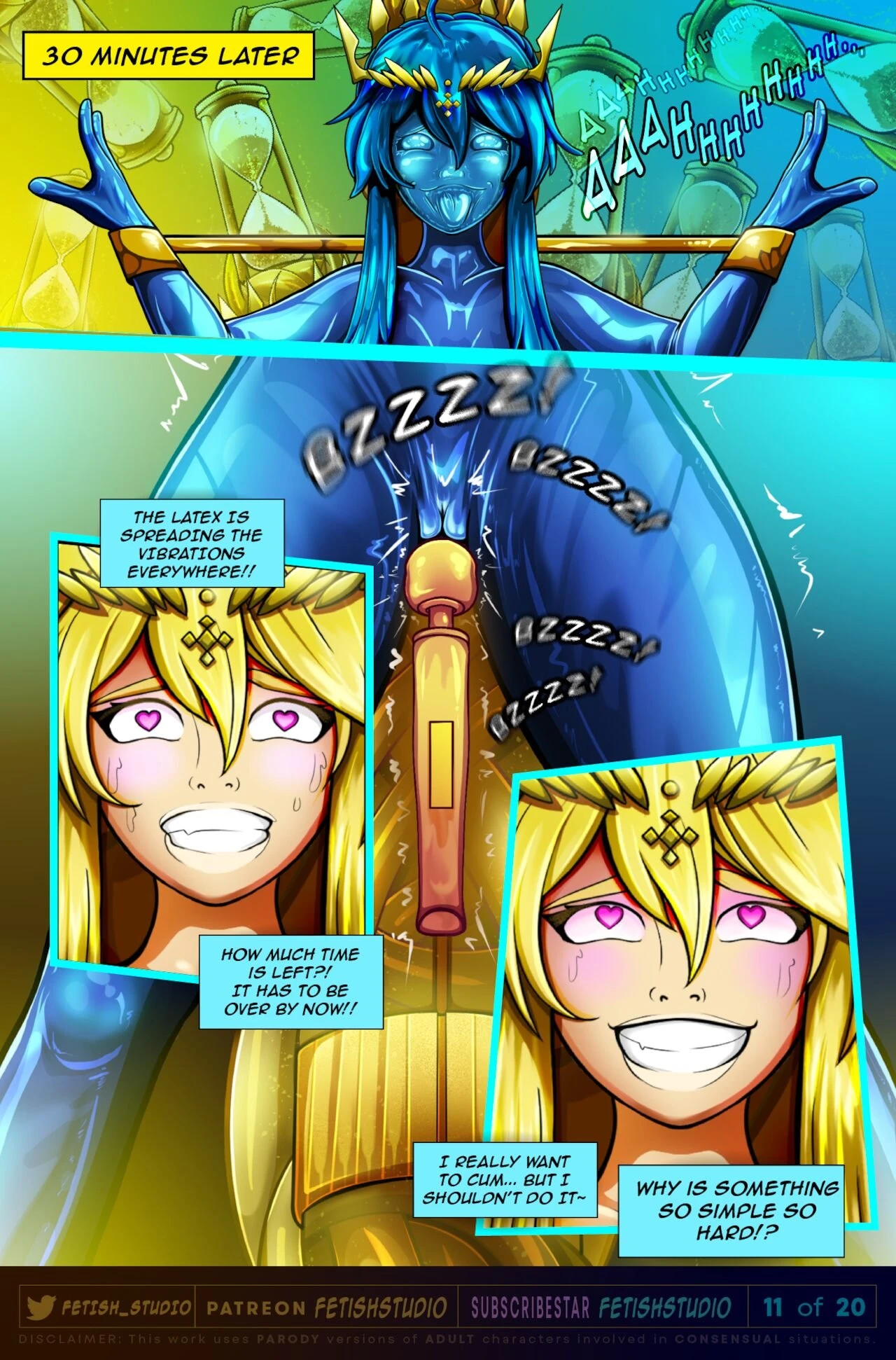 Artoria LANCER Pendragon | LATEX + GOLD Encasement porn comic picture 12