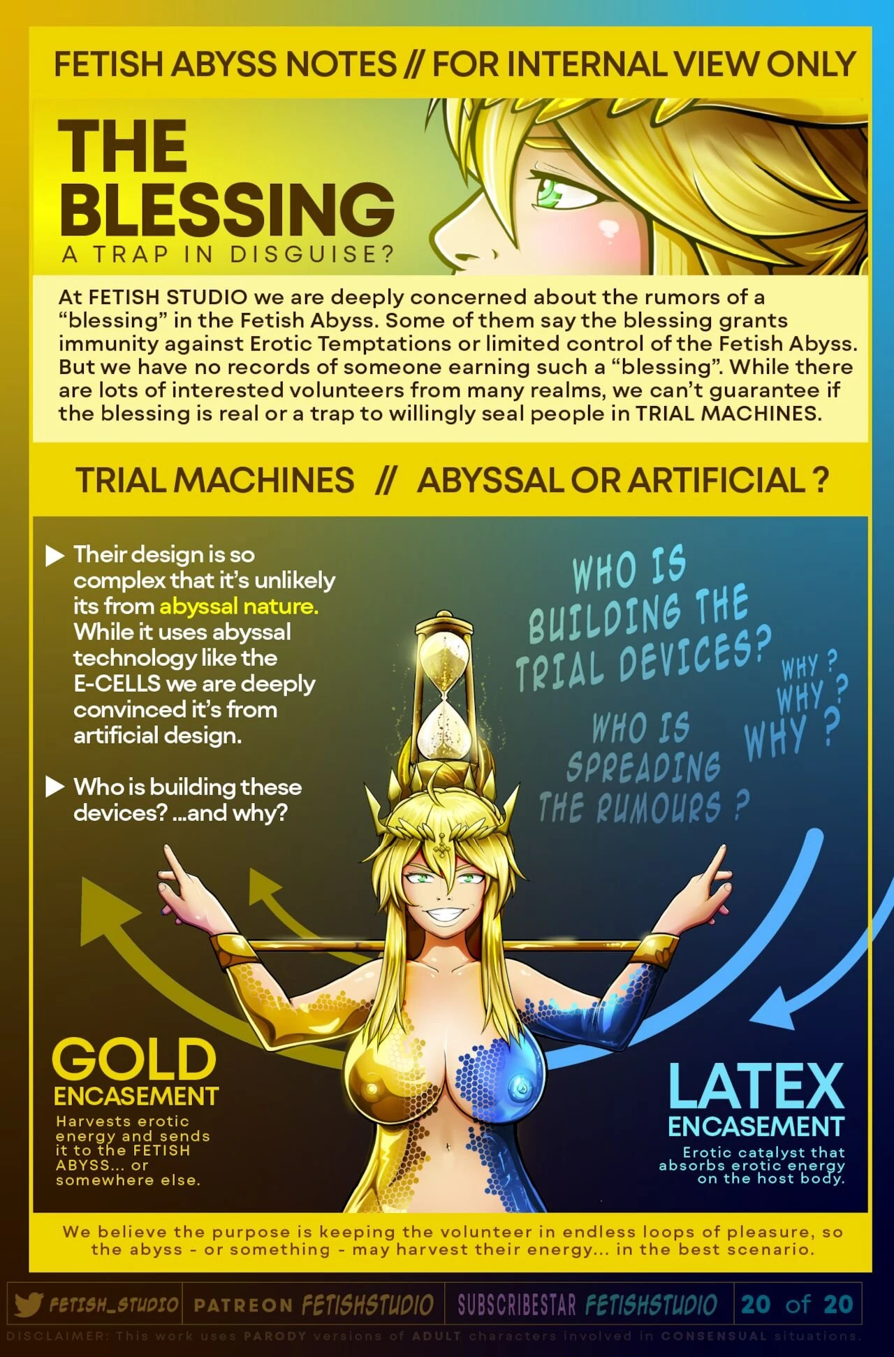 Artoria LANCER Pendragon | LATEX + GOLD Encasement porn comic picture 23