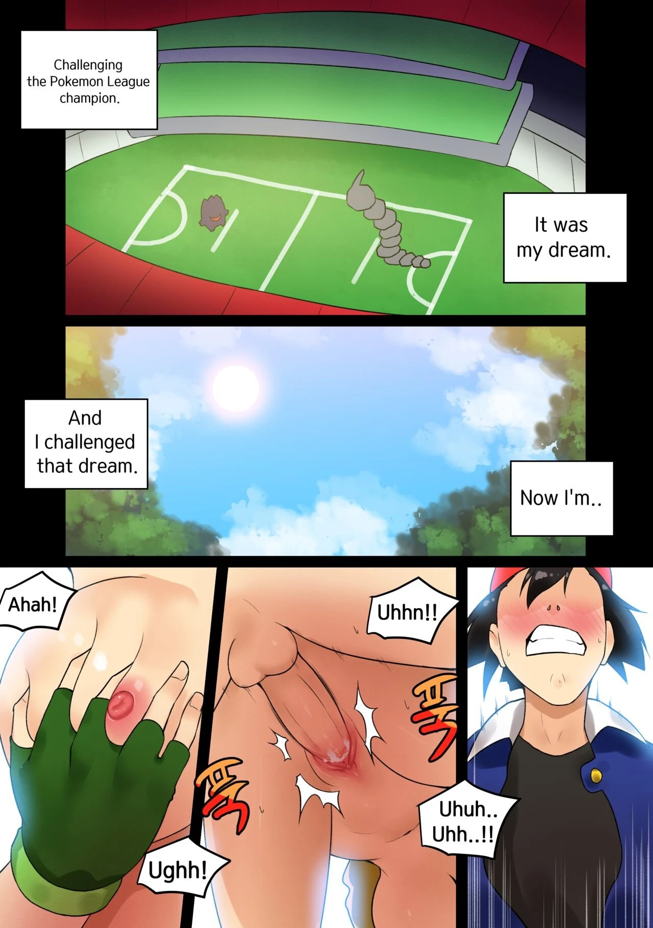 Ash x Misty (Trip with Pikachu) porn comic picture 1