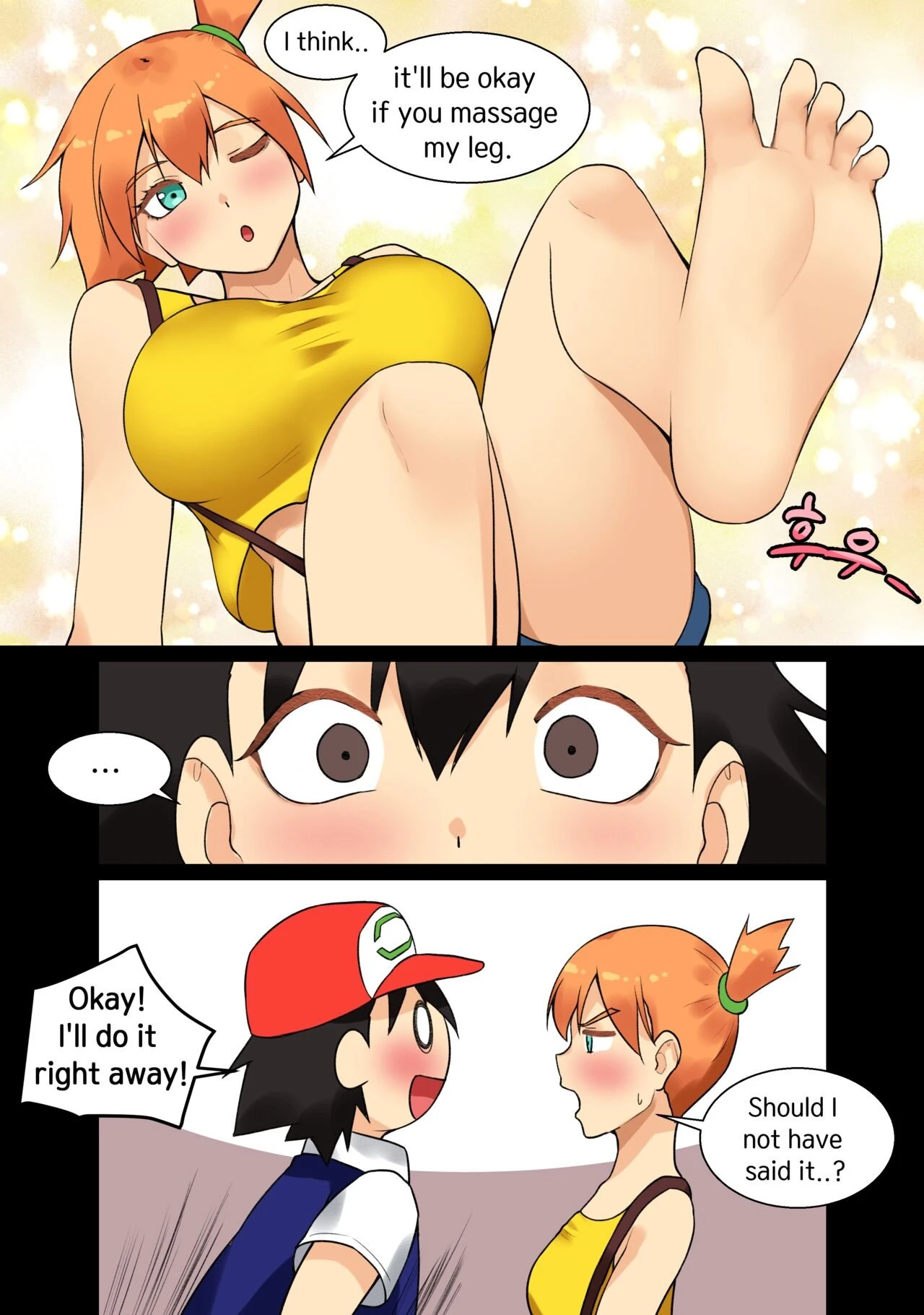 Ash x Misty (Trip with Pikachu) porn comic picture 19