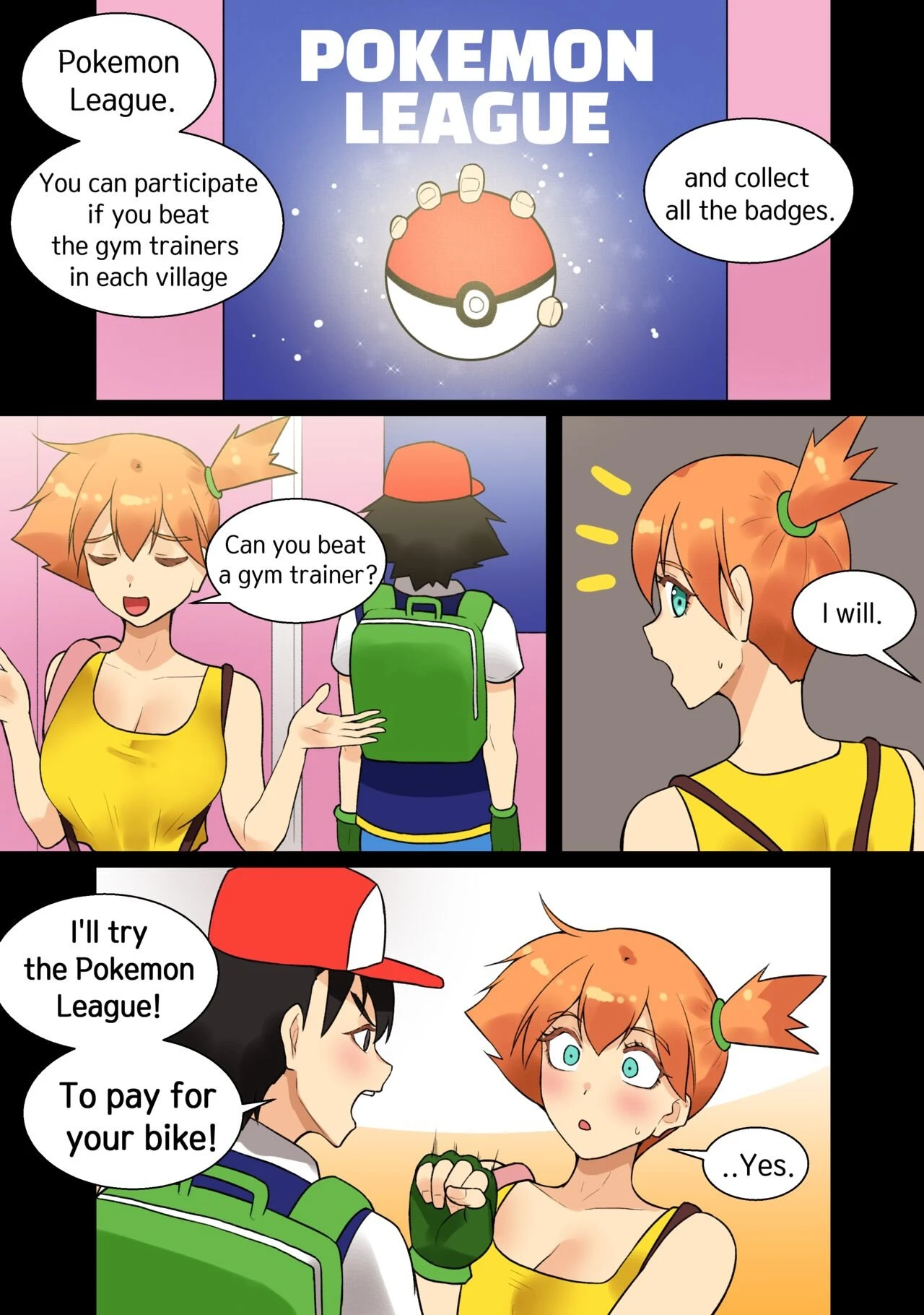 Ash x Misty (Trip with Pikachu) porn comic picture 33