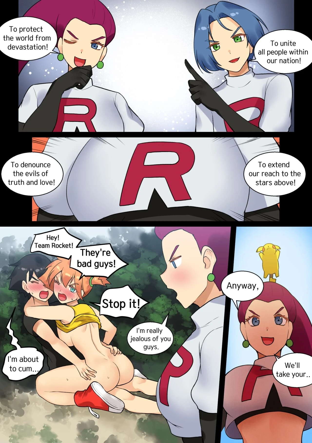 Ash x Misty (Trip with Pikachu) porn comic picture 45