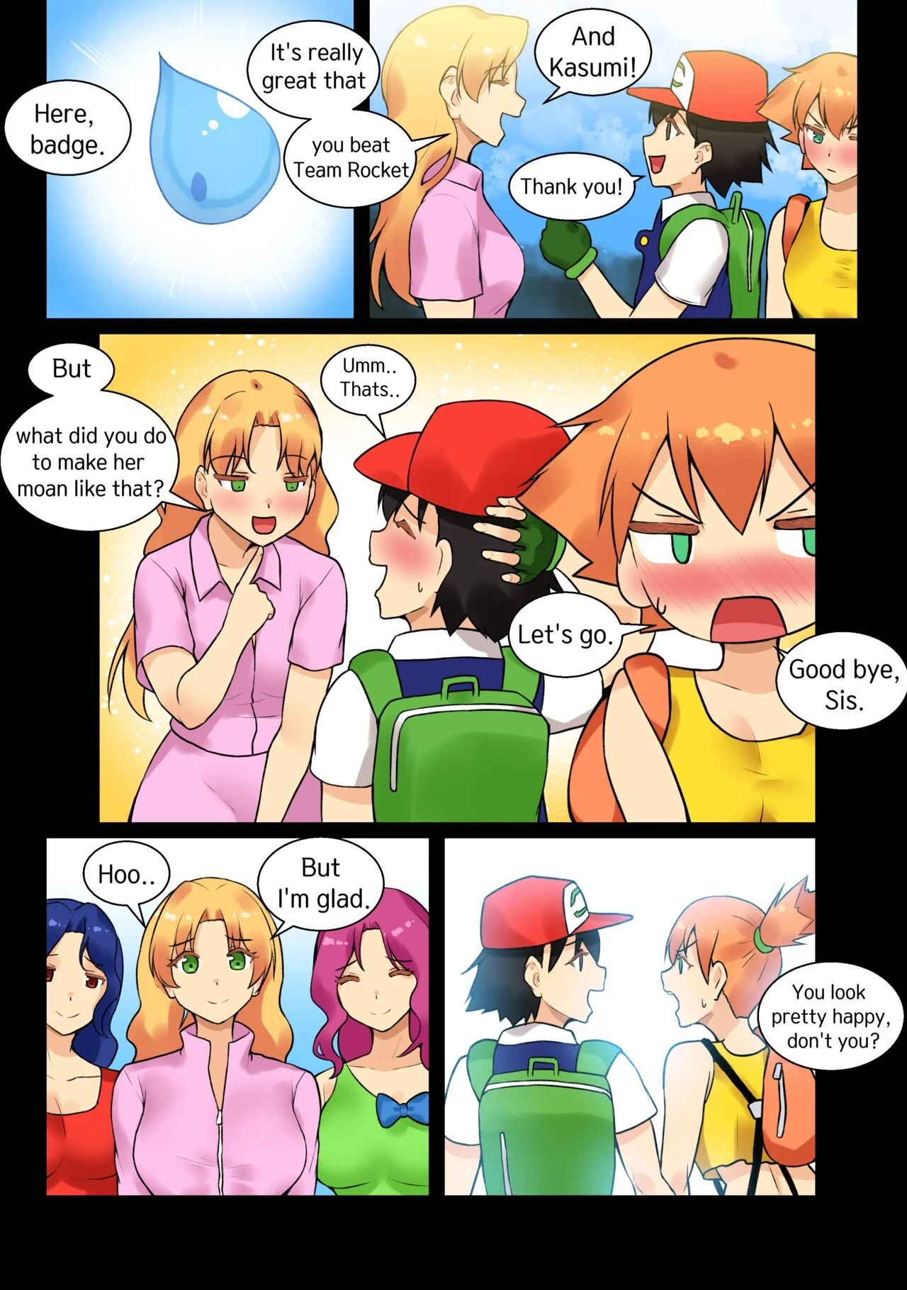 Ash x Misty (Trip with Pikachu) porn comic picture 80