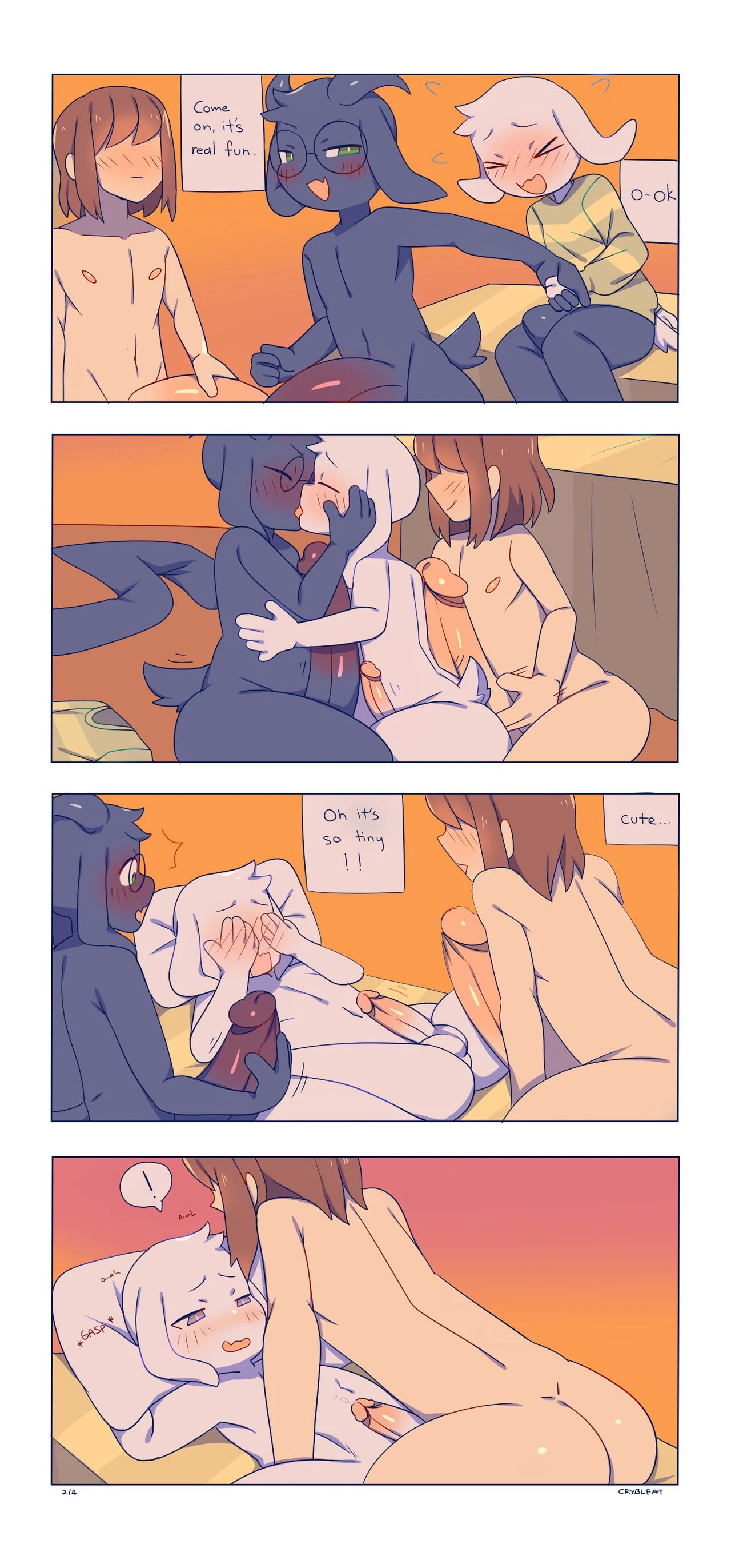 Asriel Gangbang porn comic picture 2