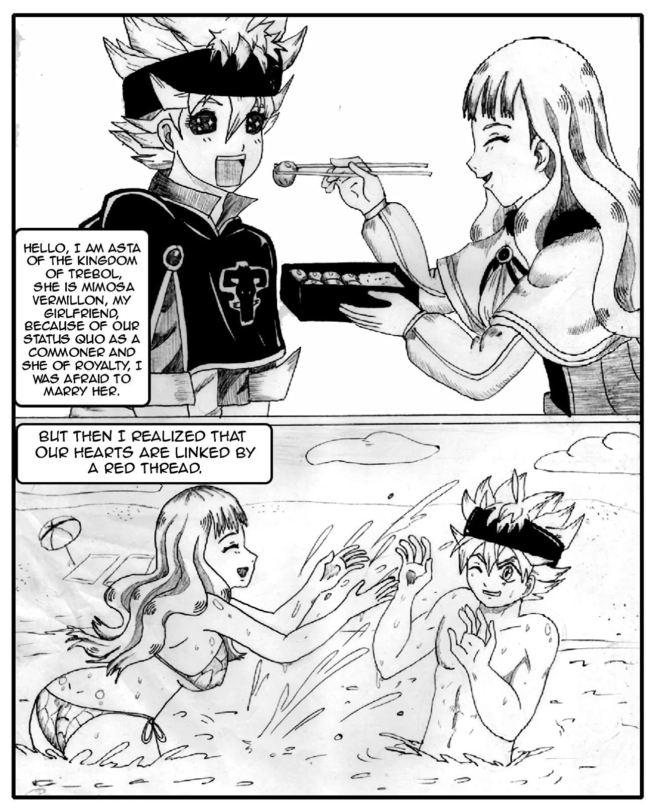Asta X Mimosa porn comic picture 3