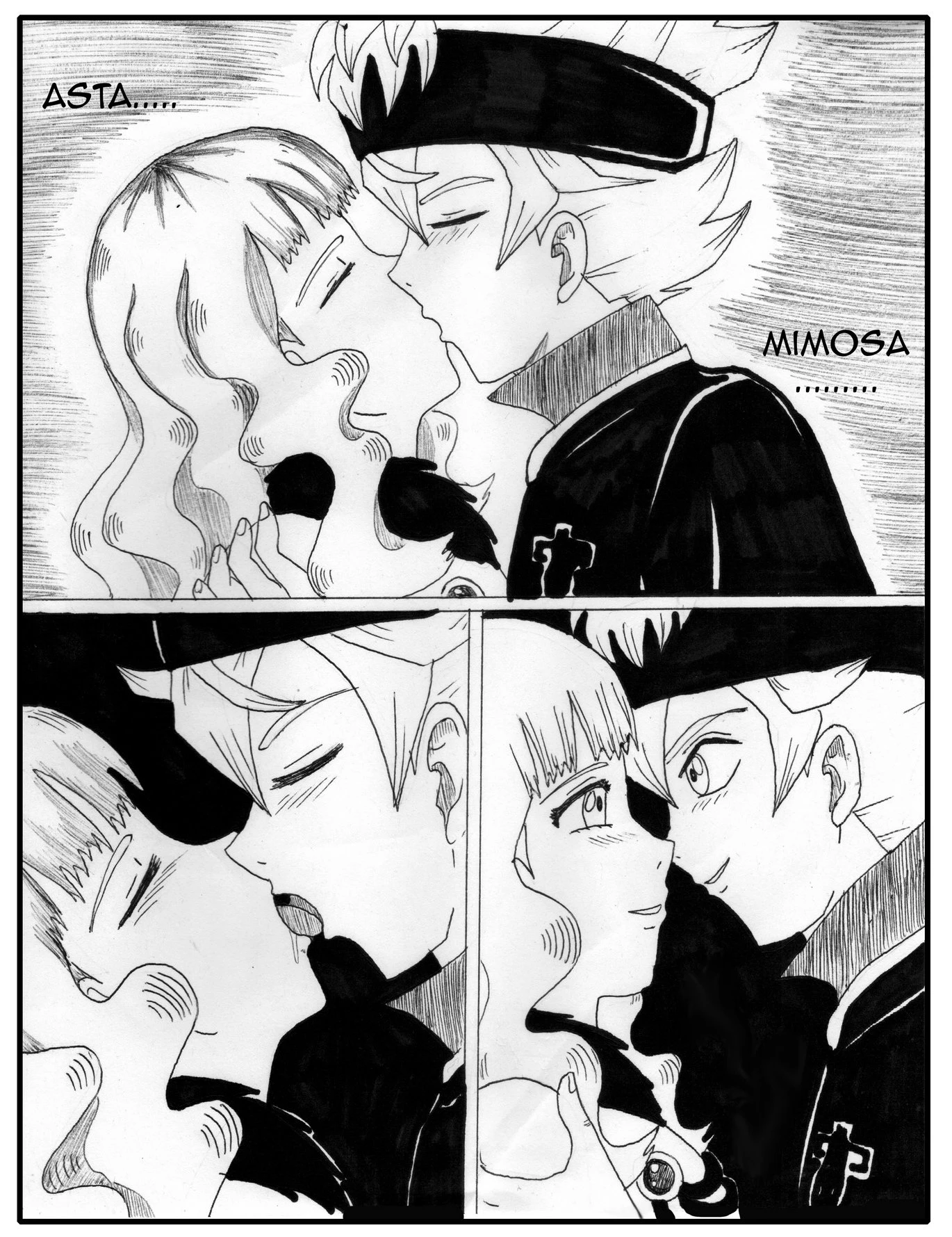 Asta X Mimosa porn comic picture 9