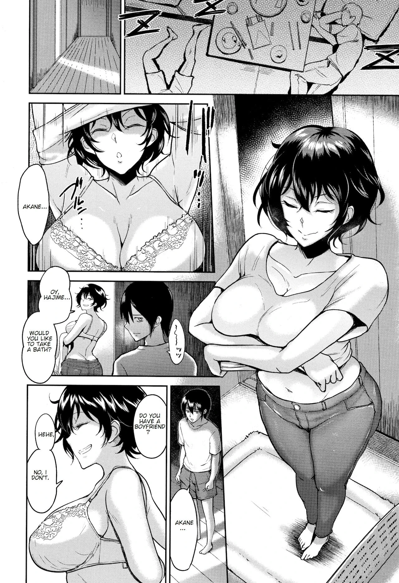 Aunt Akane and I porn comic picture 10