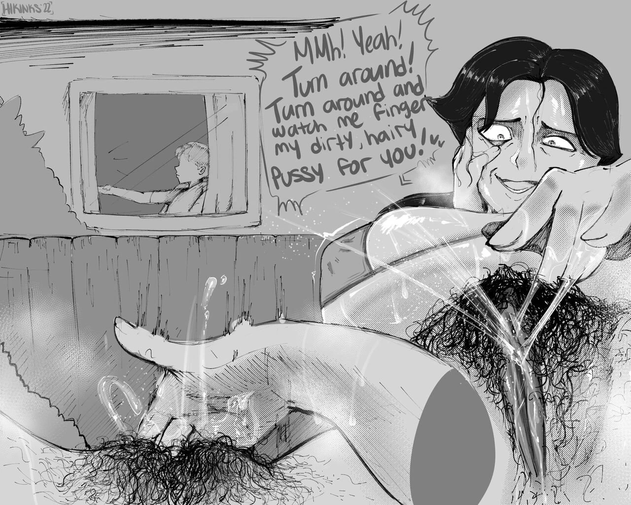 Backyard porn comic picture 2