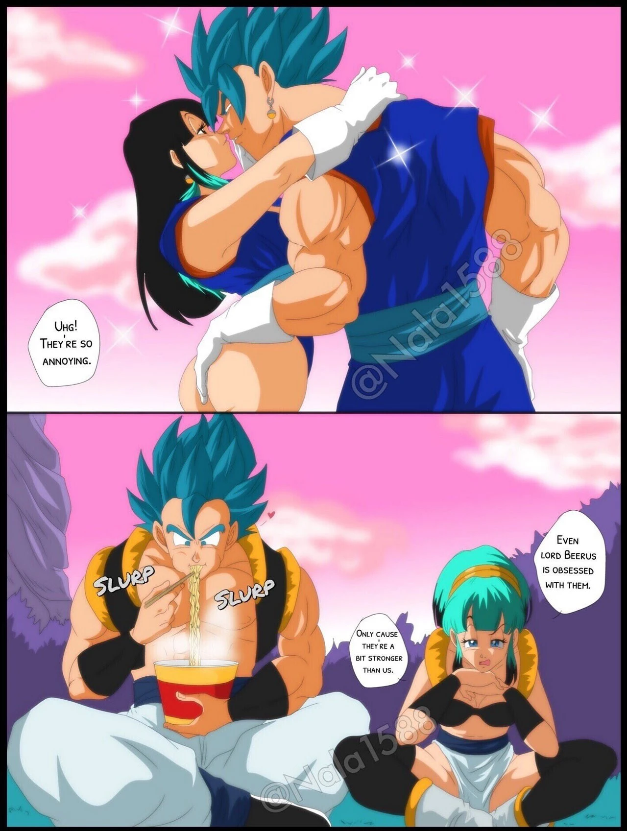 Bang Bang - Bulchi x Gogeta porn comic picture 2
