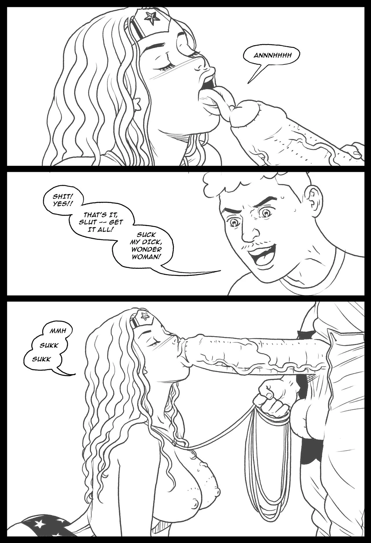 Bang my Bully 2 - Wonder Woman porn comic picture 12