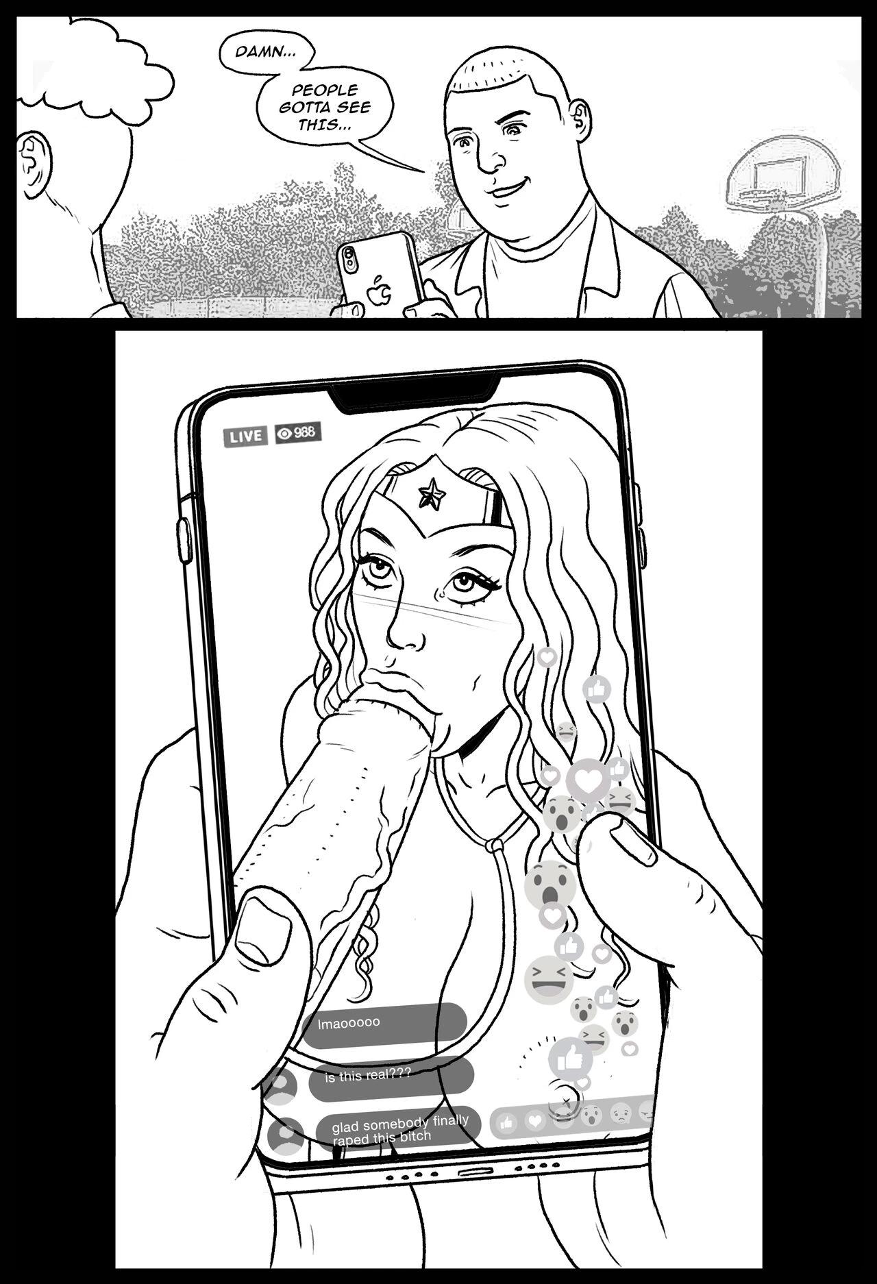 Bang my Bully 2 - Wonder Woman porn comic picture 19
