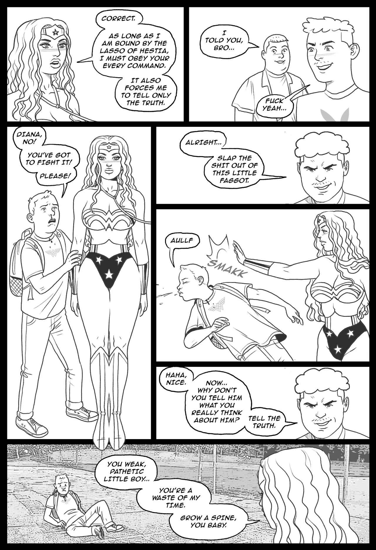 Bang my Bully 2 - Wonder Woman porn comic picture 4