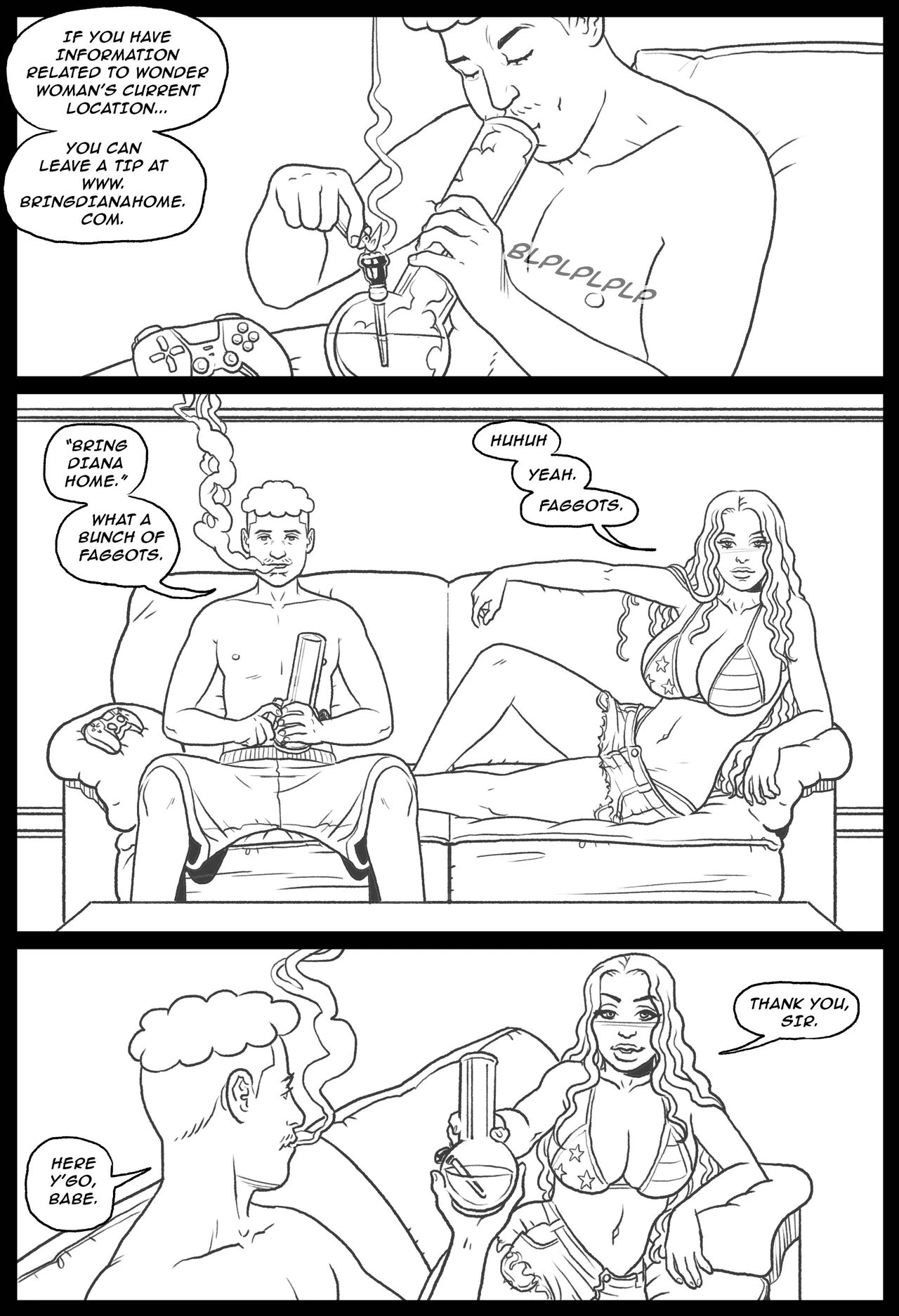 Bang my Bully 2 - Wonder Woman porn comic picture 53