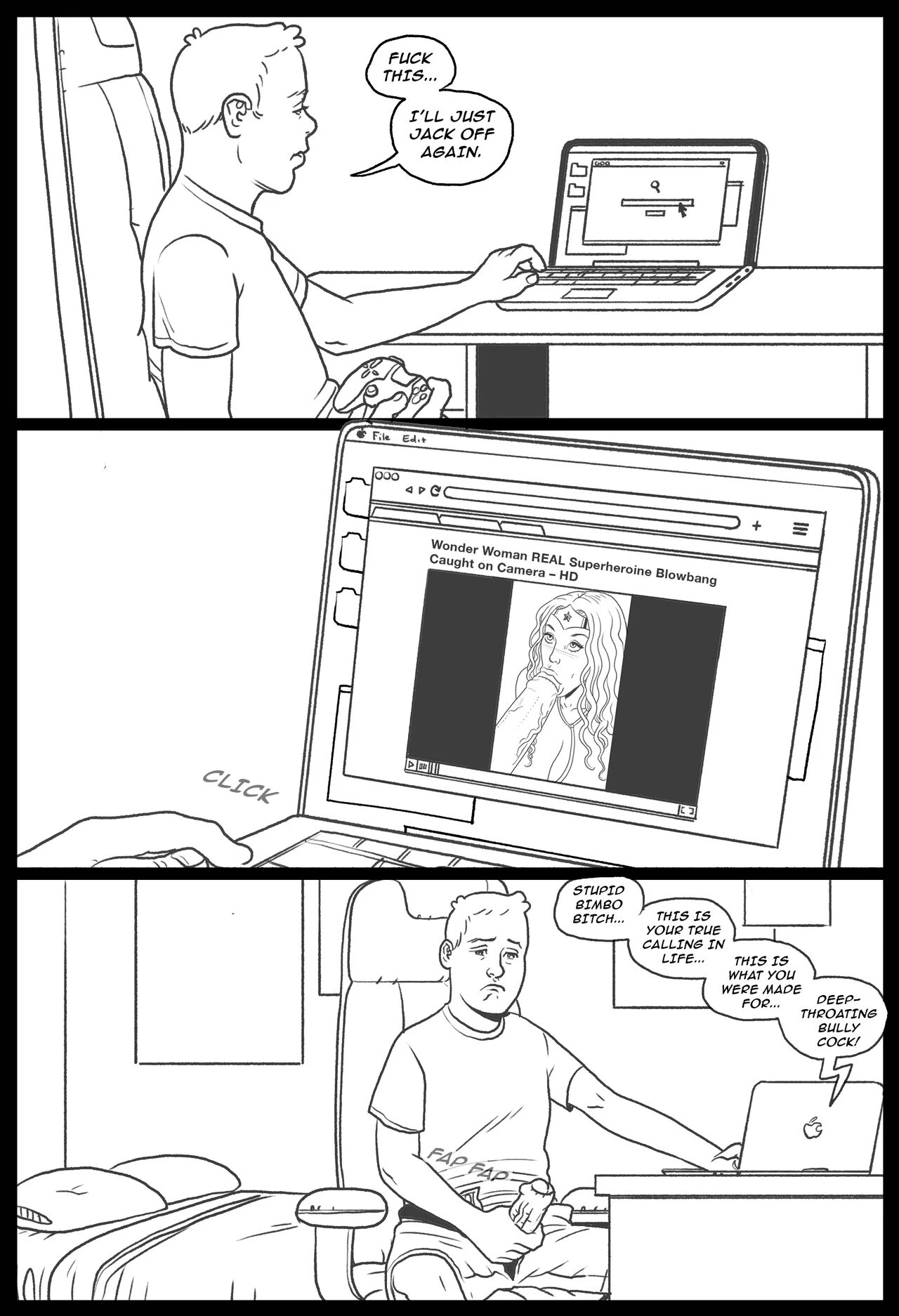 Bang my Bully 2 - Wonder Woman porn comic picture 62