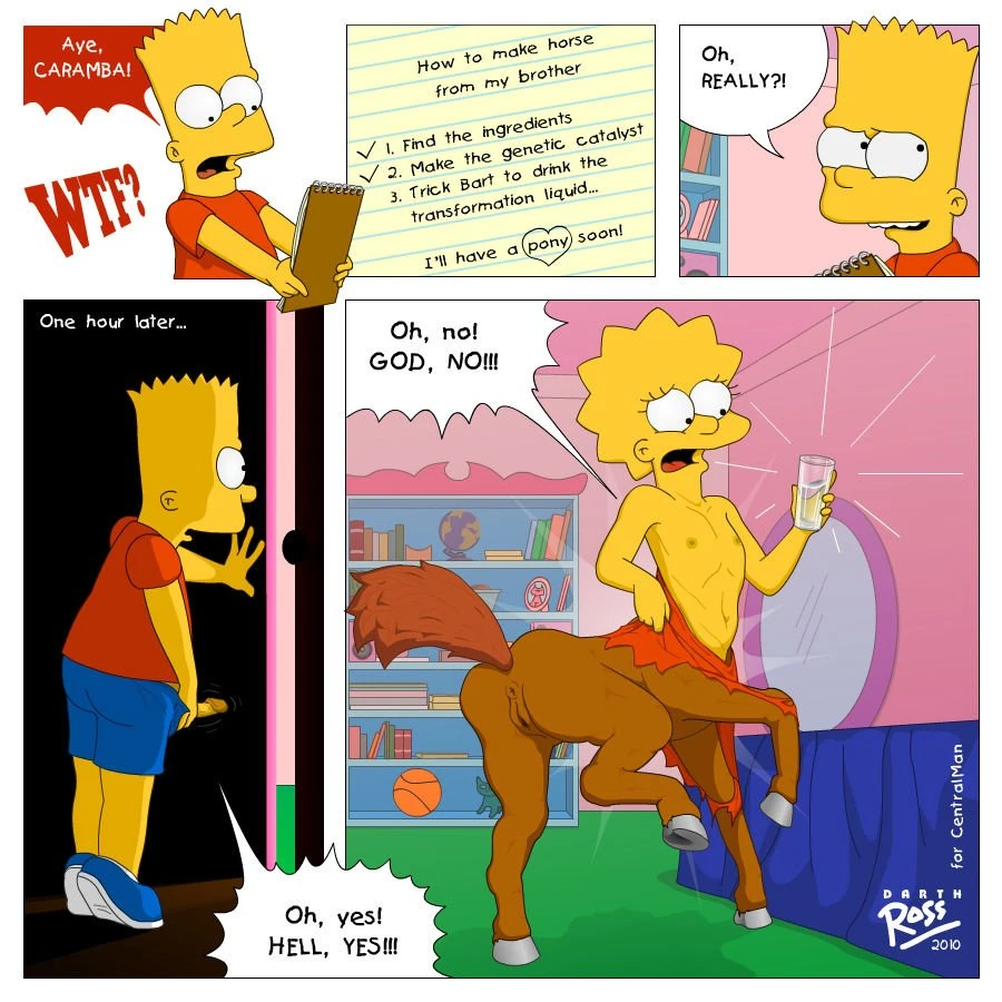 Bar and Lisa TF porn comic picture 1