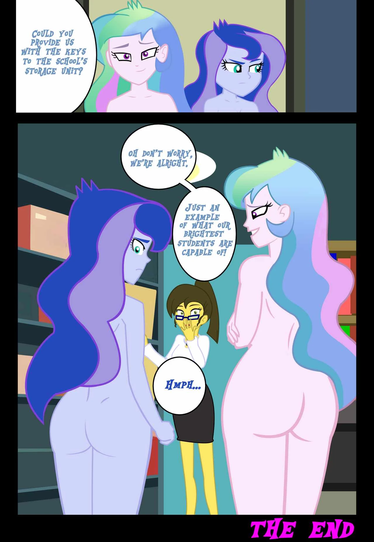 Bare Naked Science Exhibition porn comic picture 10