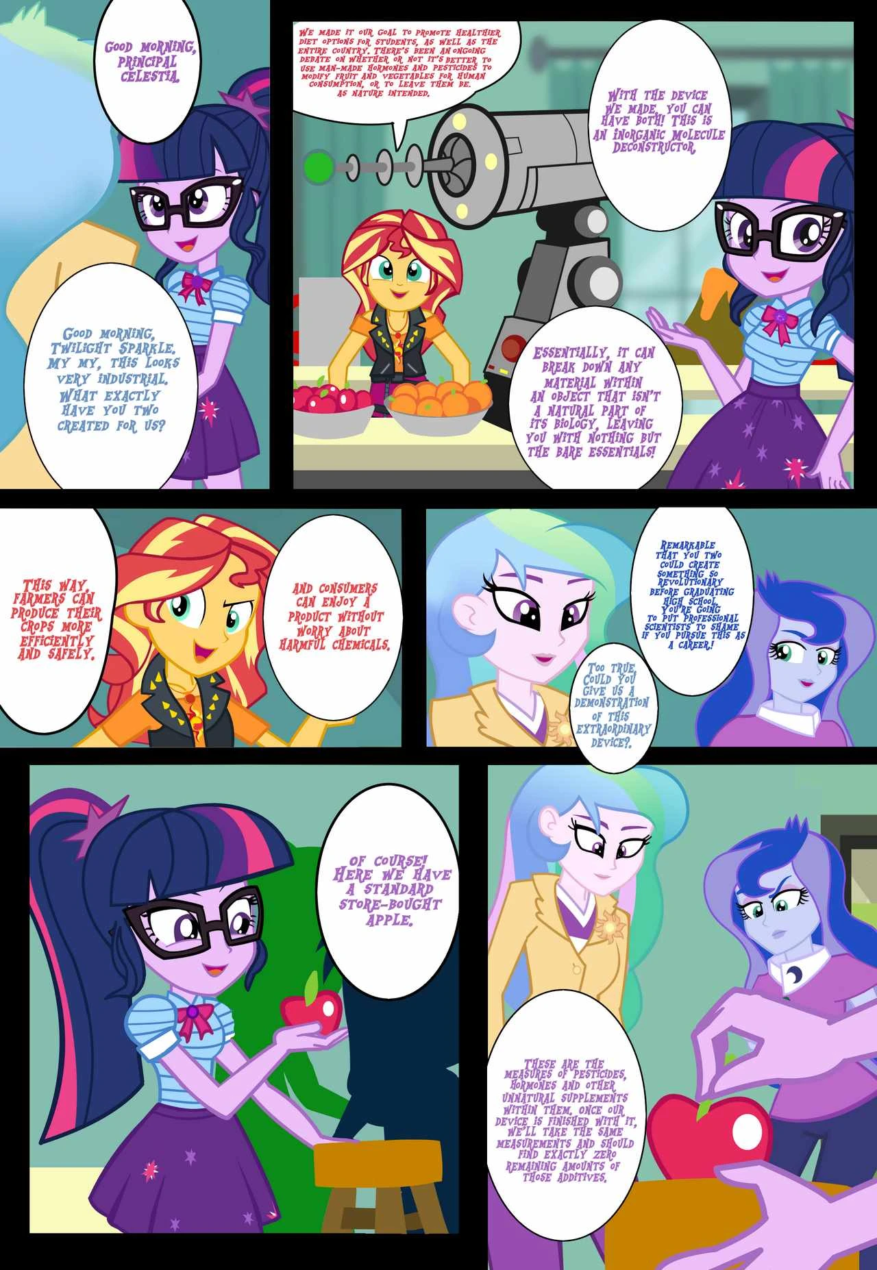 Bare Naked Science Exhibition porn comic picture 3