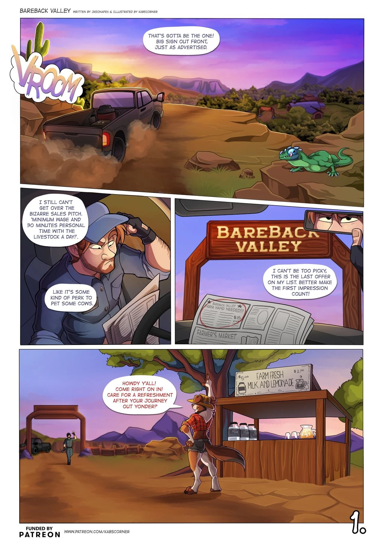 BareBack Valley porn comic picture 2