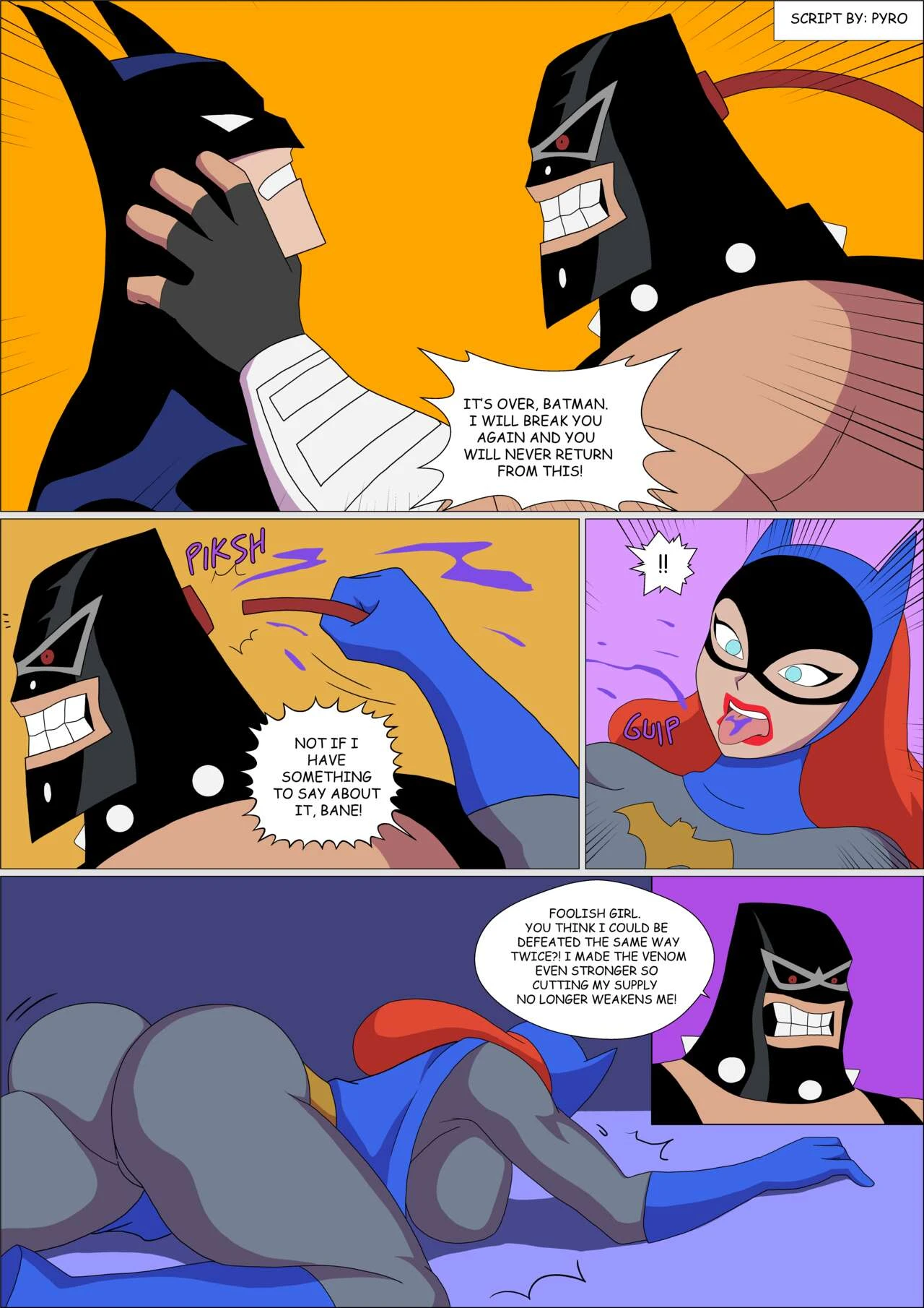 Batgirl Muscular porn comic picture 1
