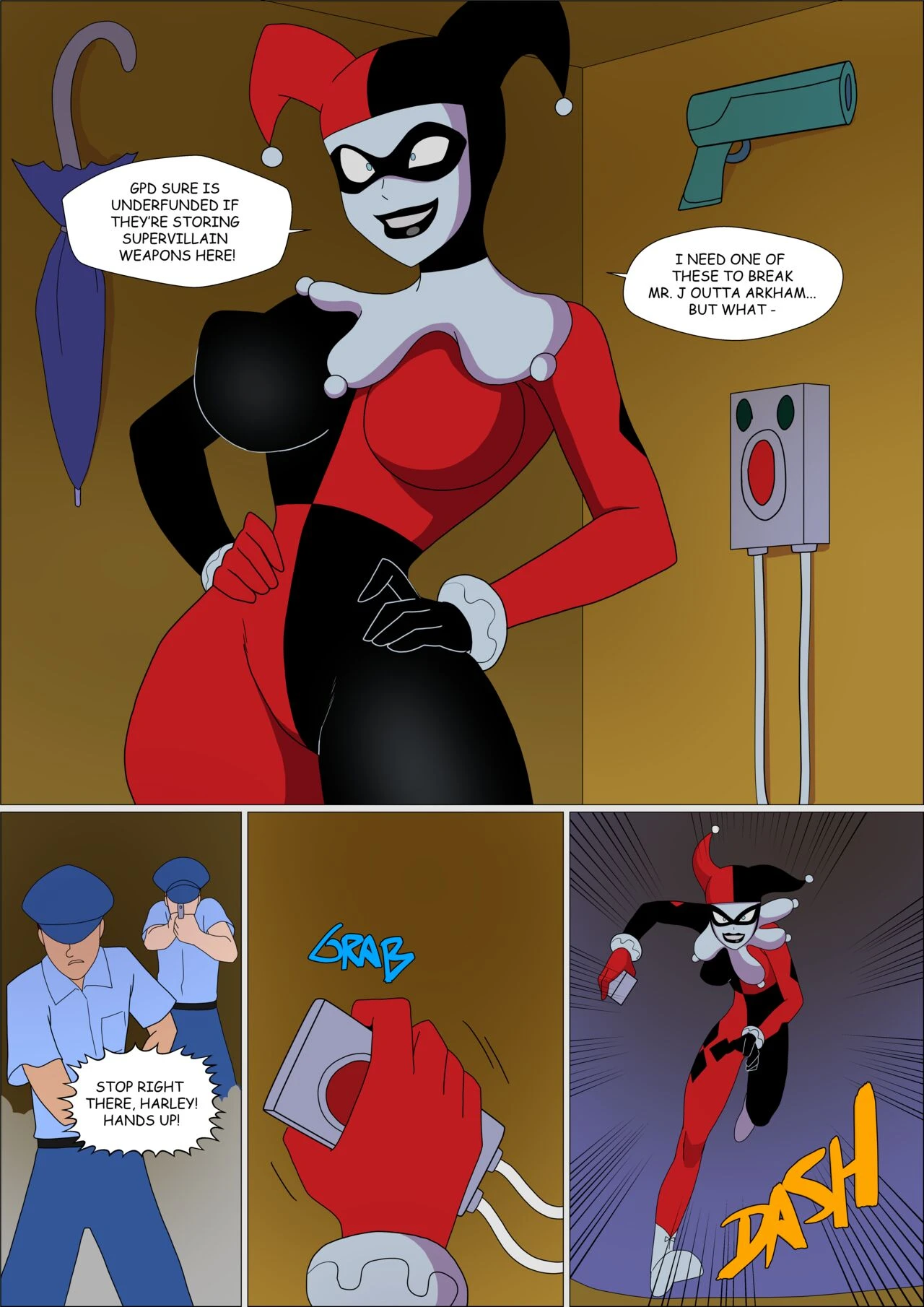 Batgirl Muscular porn comic picture 11