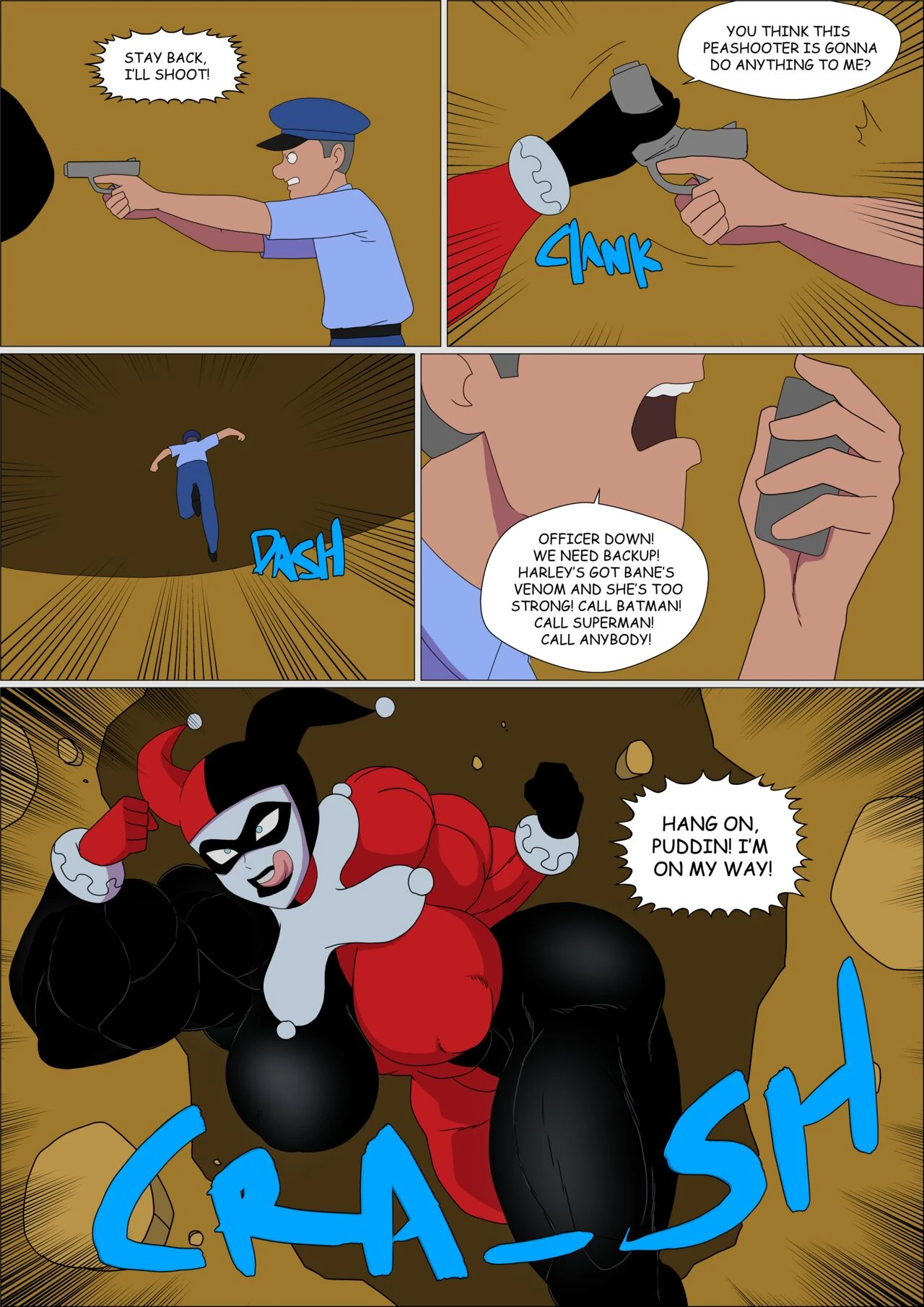 Batgirl Muscular porn comic picture 16