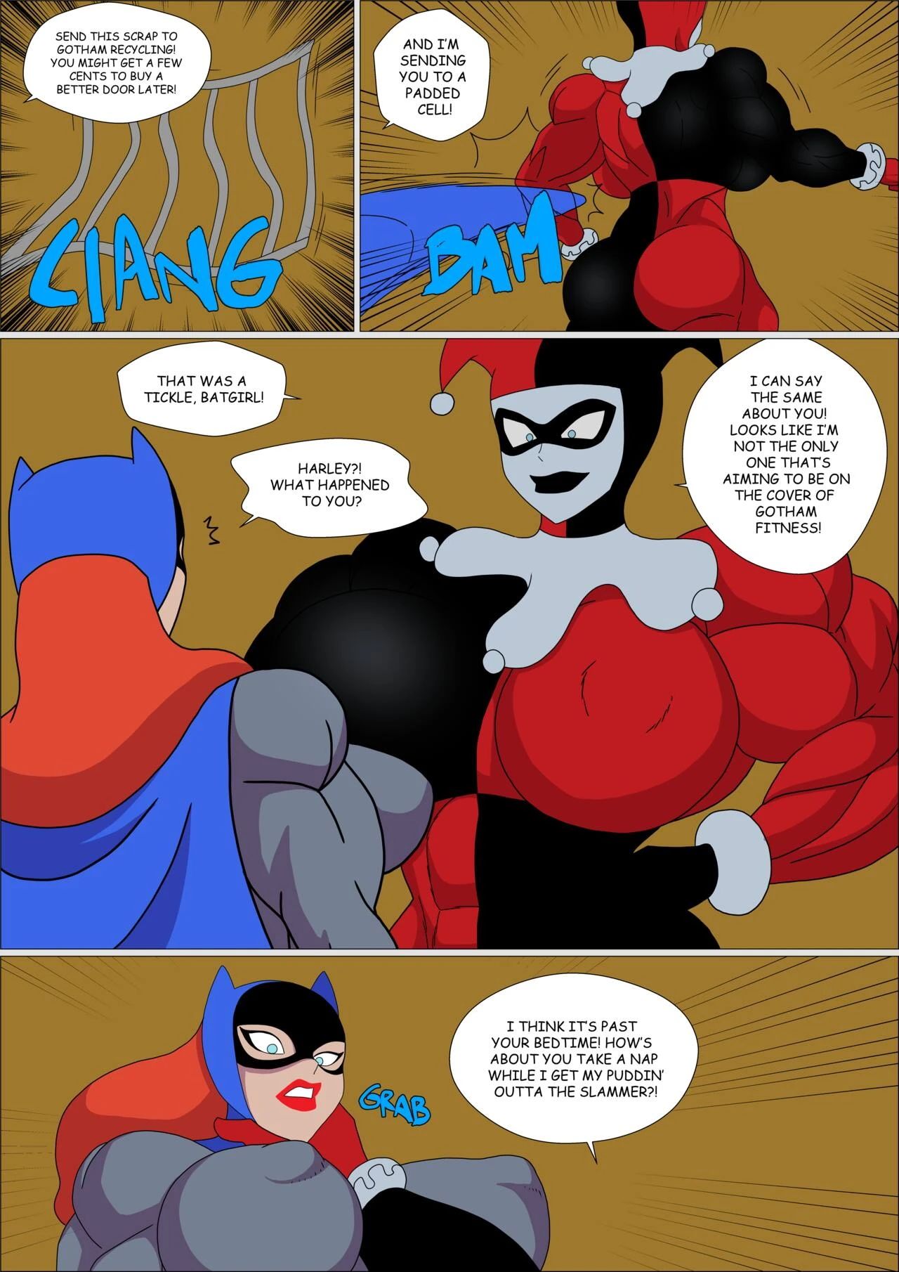 Batgirl Muscular porn comic picture 19