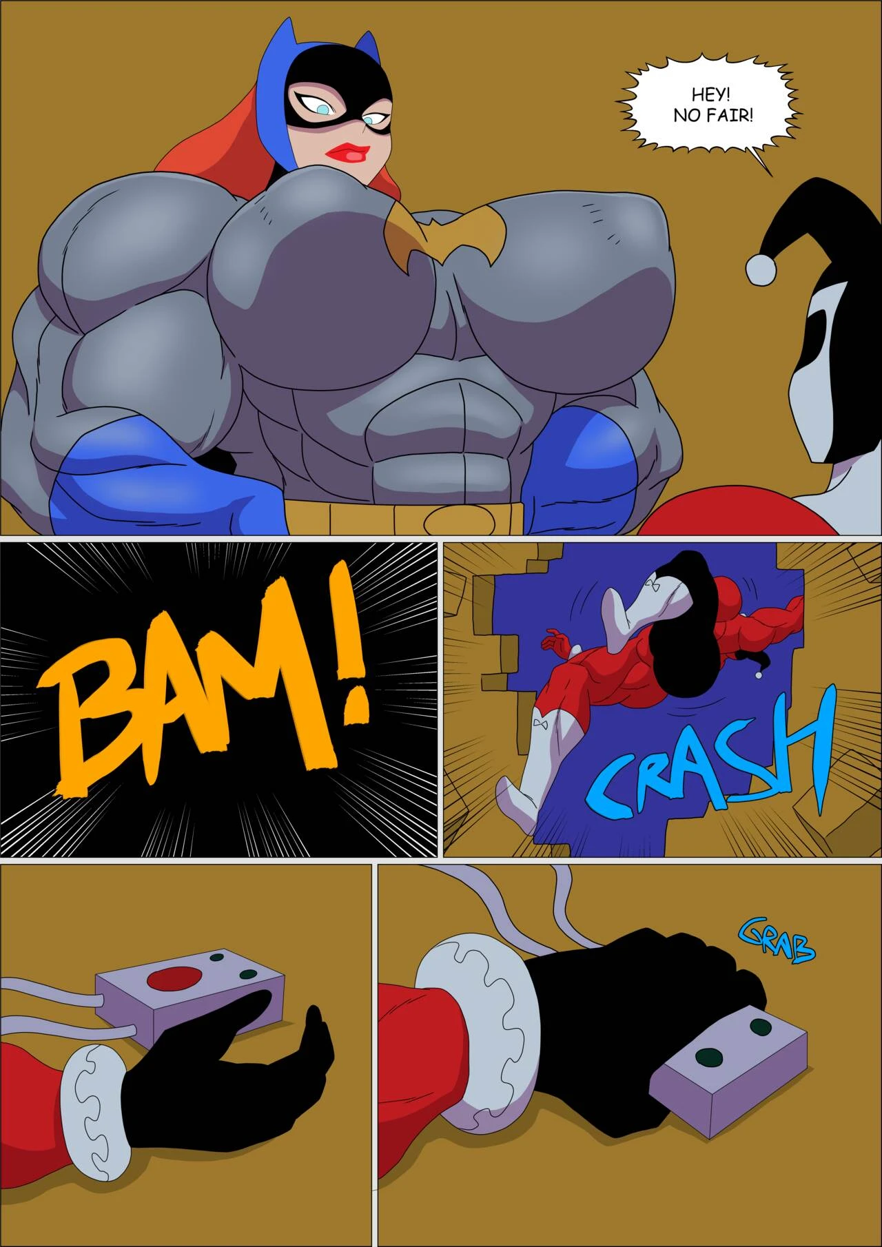 Batgirl Muscular porn comic picture 22