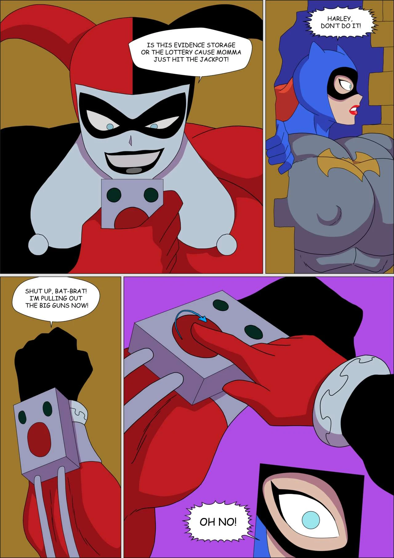 Batgirl Muscular porn comic picture 23