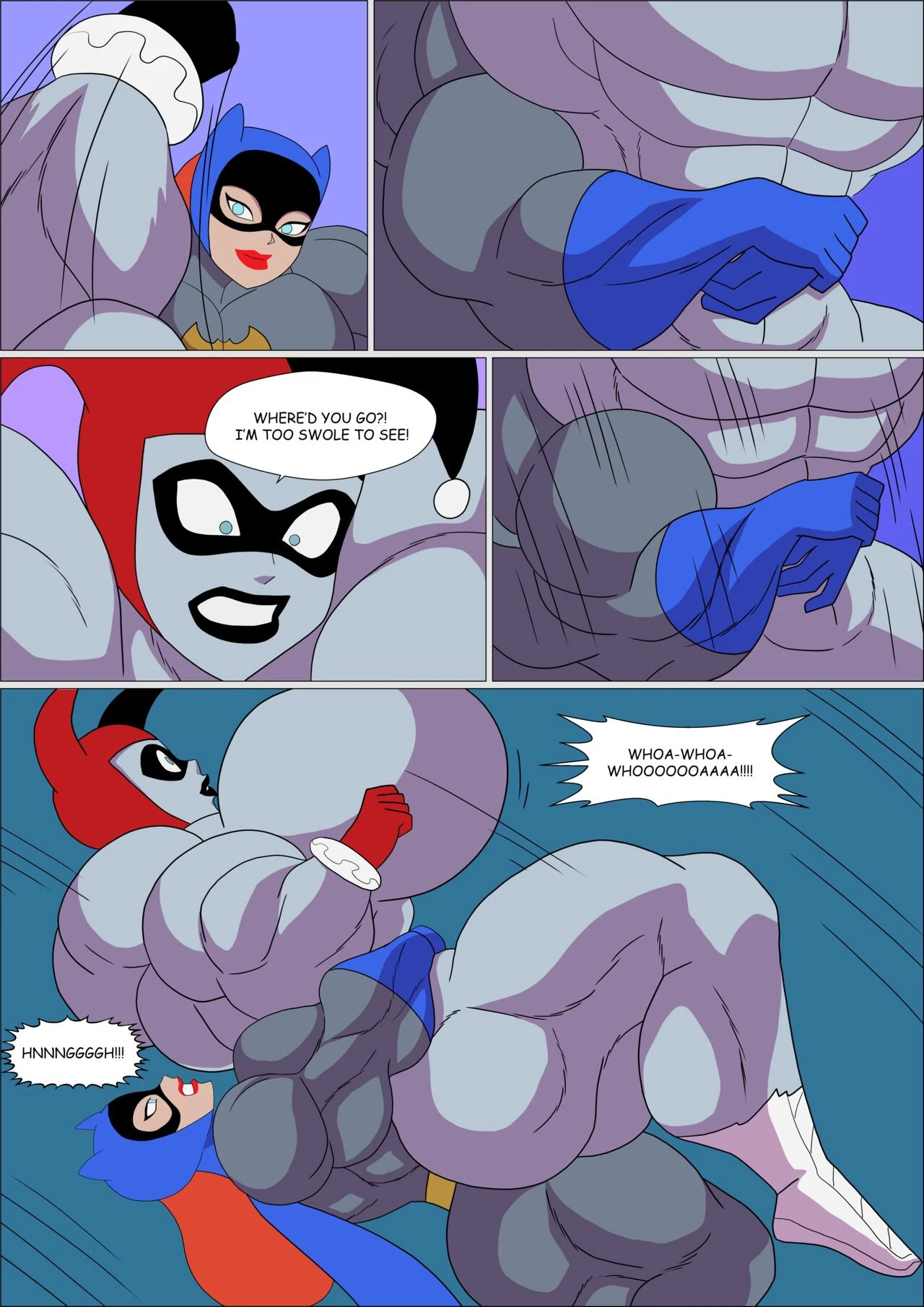 Batgirl Muscular porn comic picture 27