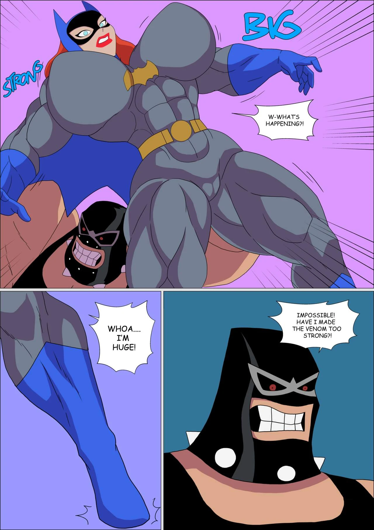 Batgirl Muscular porn comic picture 3