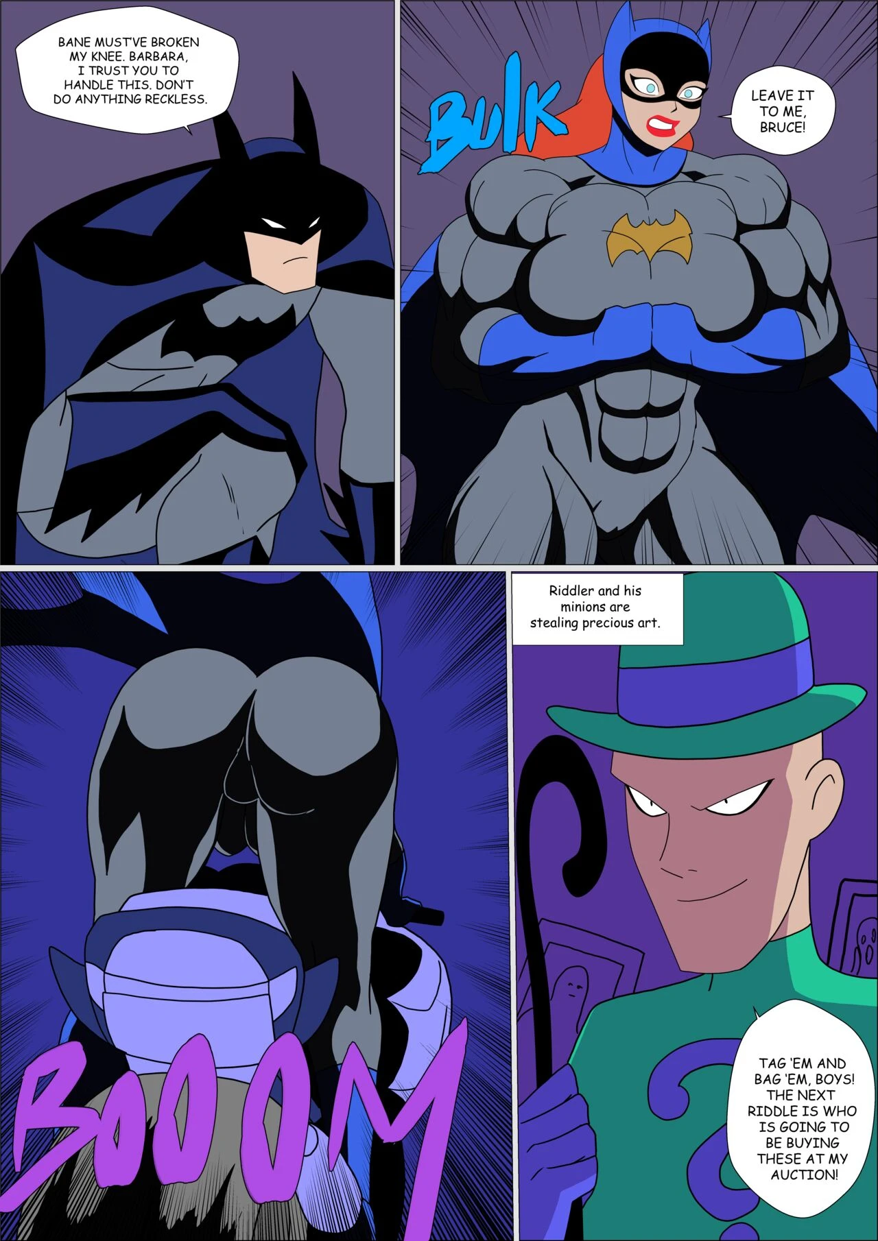 Batgirl Muscular porn comic picture 7