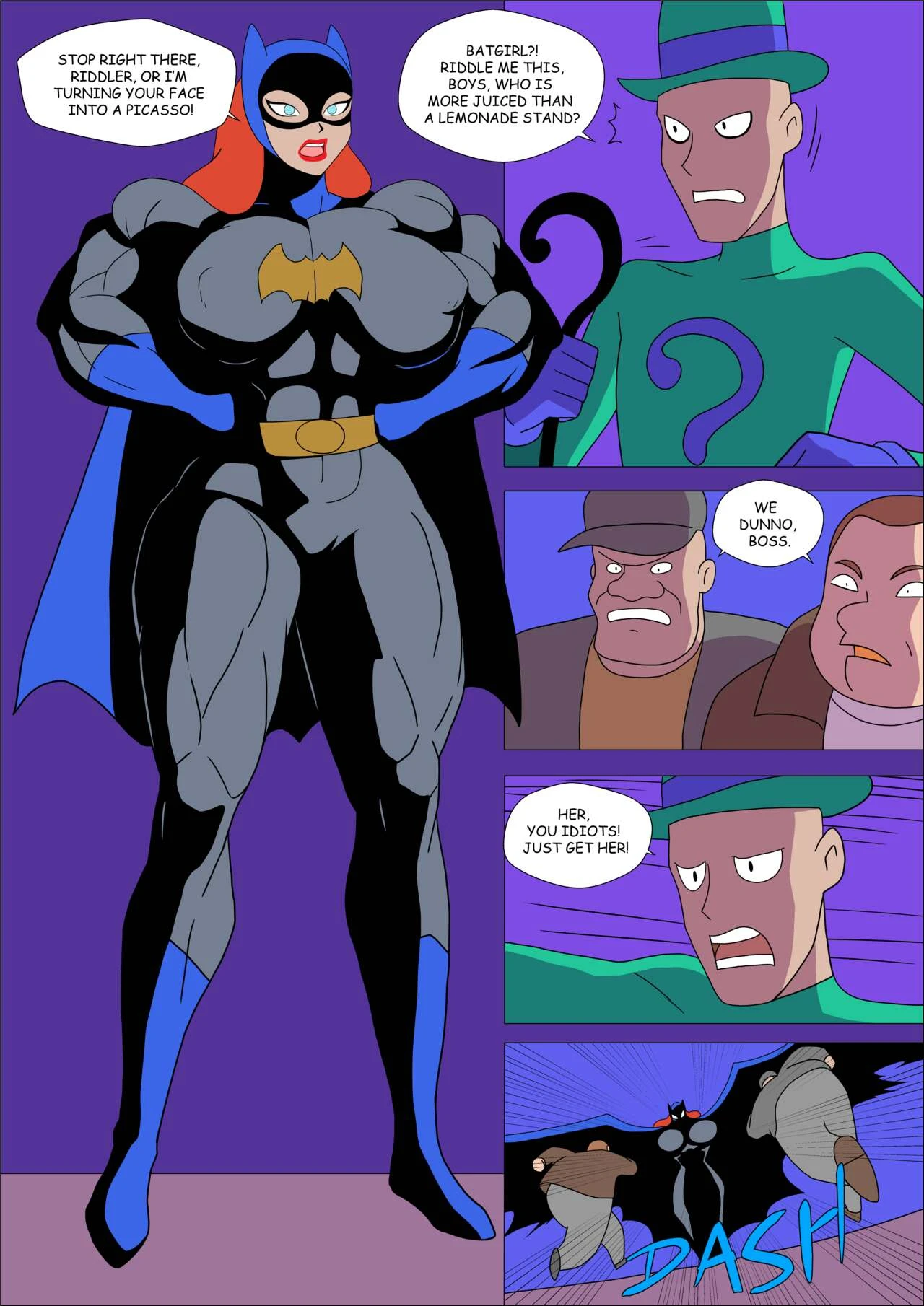Batgirl Muscular porn comic picture 8