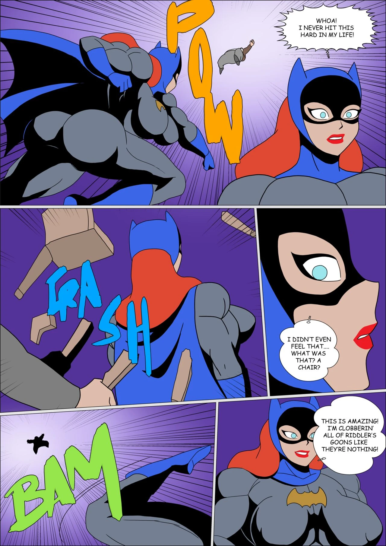 Batgirl Muscular porn comic picture 9