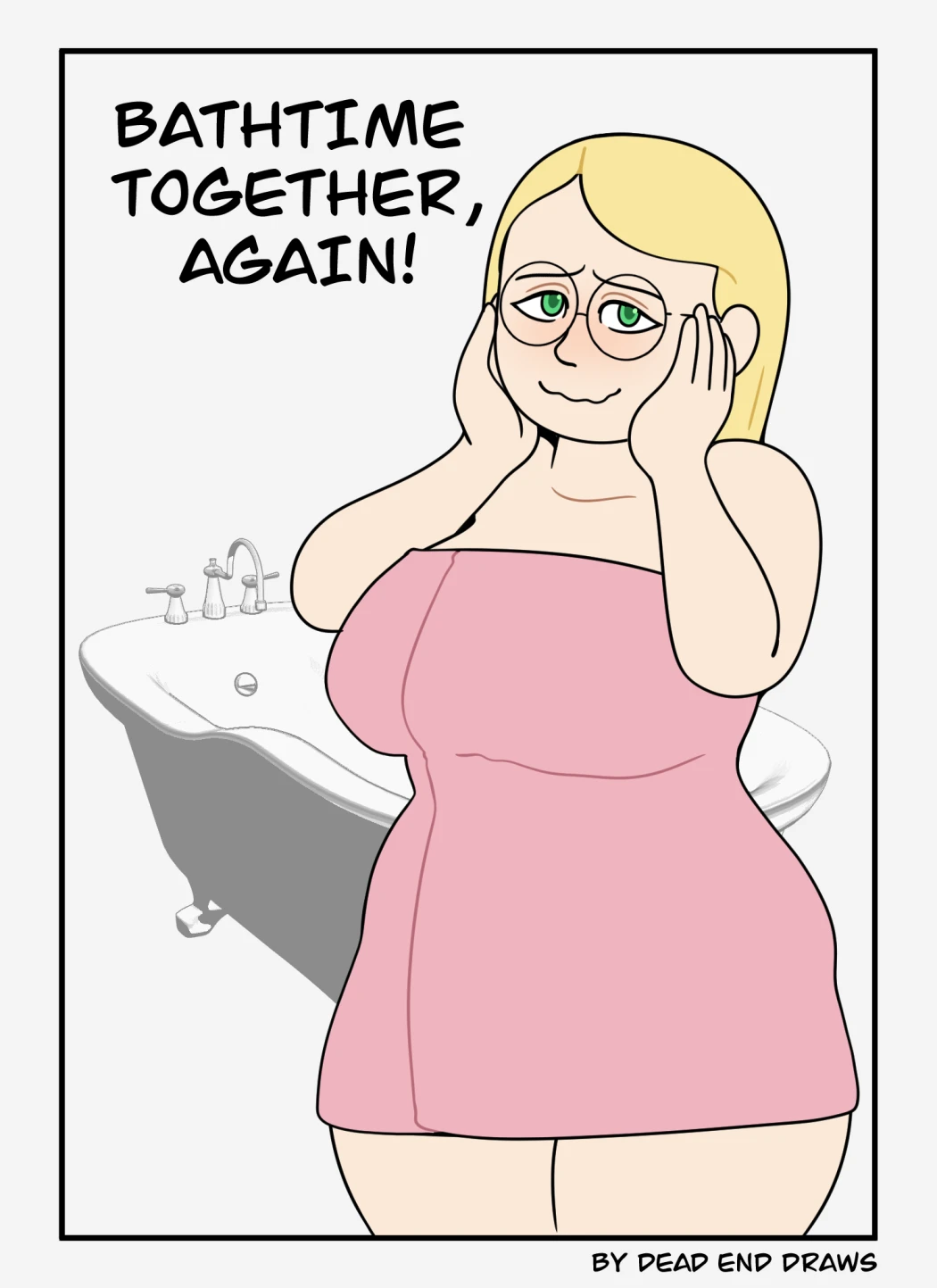 Bathtime Together, Again! porn comic picture 1