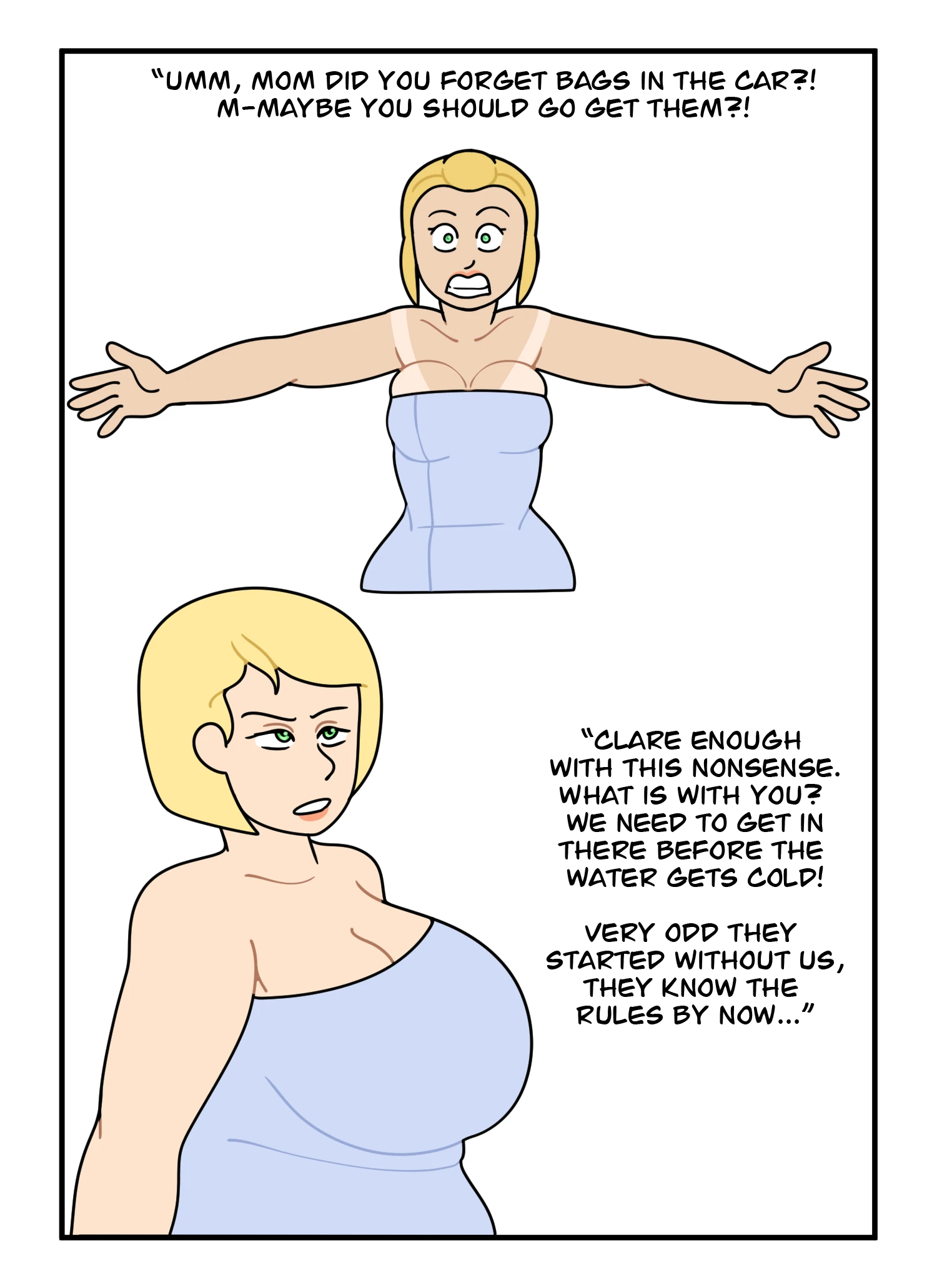 Bathtime Together, Again! porn comic picture 36