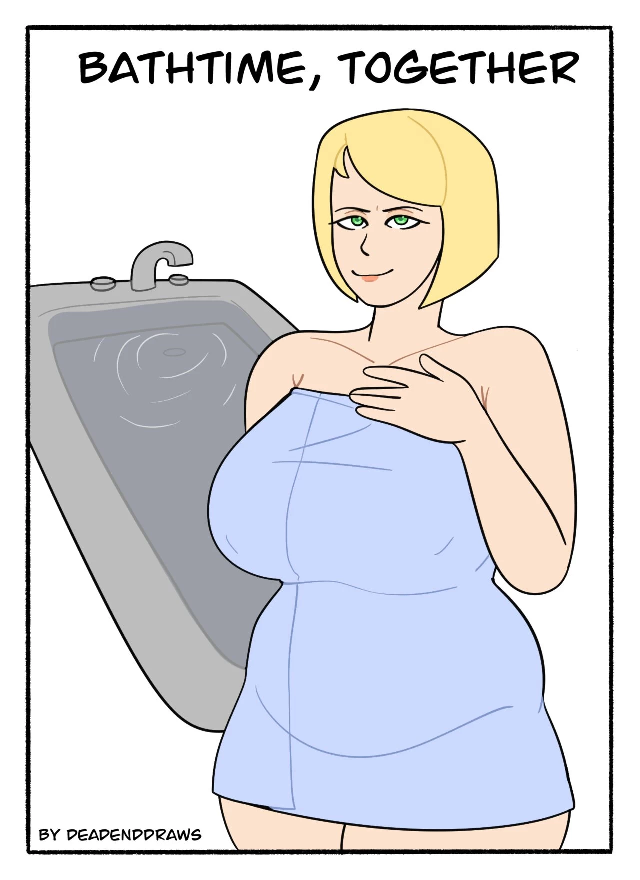 Bathtime, Together! porn comic picture 1